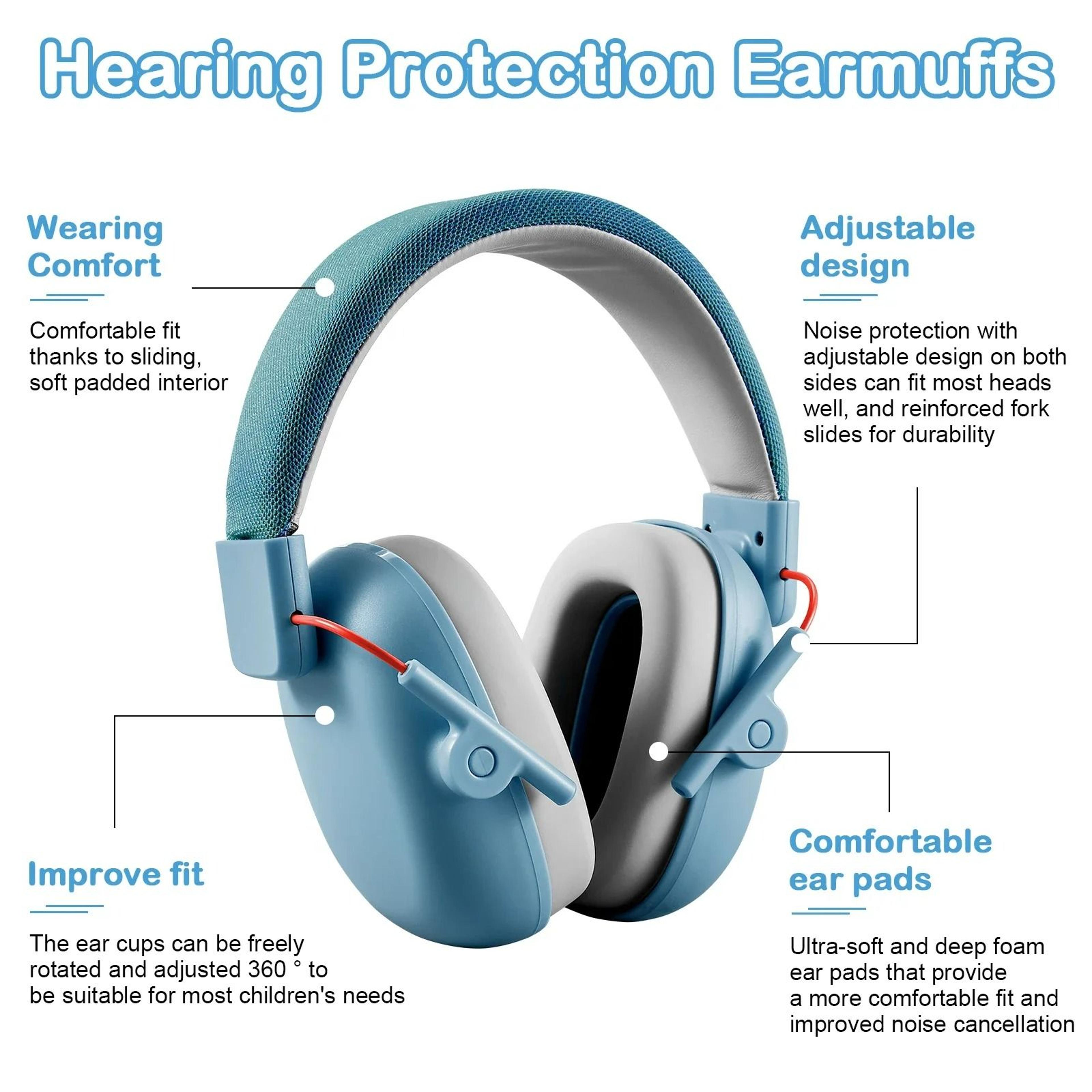 Kids NoiseCanceling Hearing Protection Earmuffs  Sensory Ear Defenders For Children 3