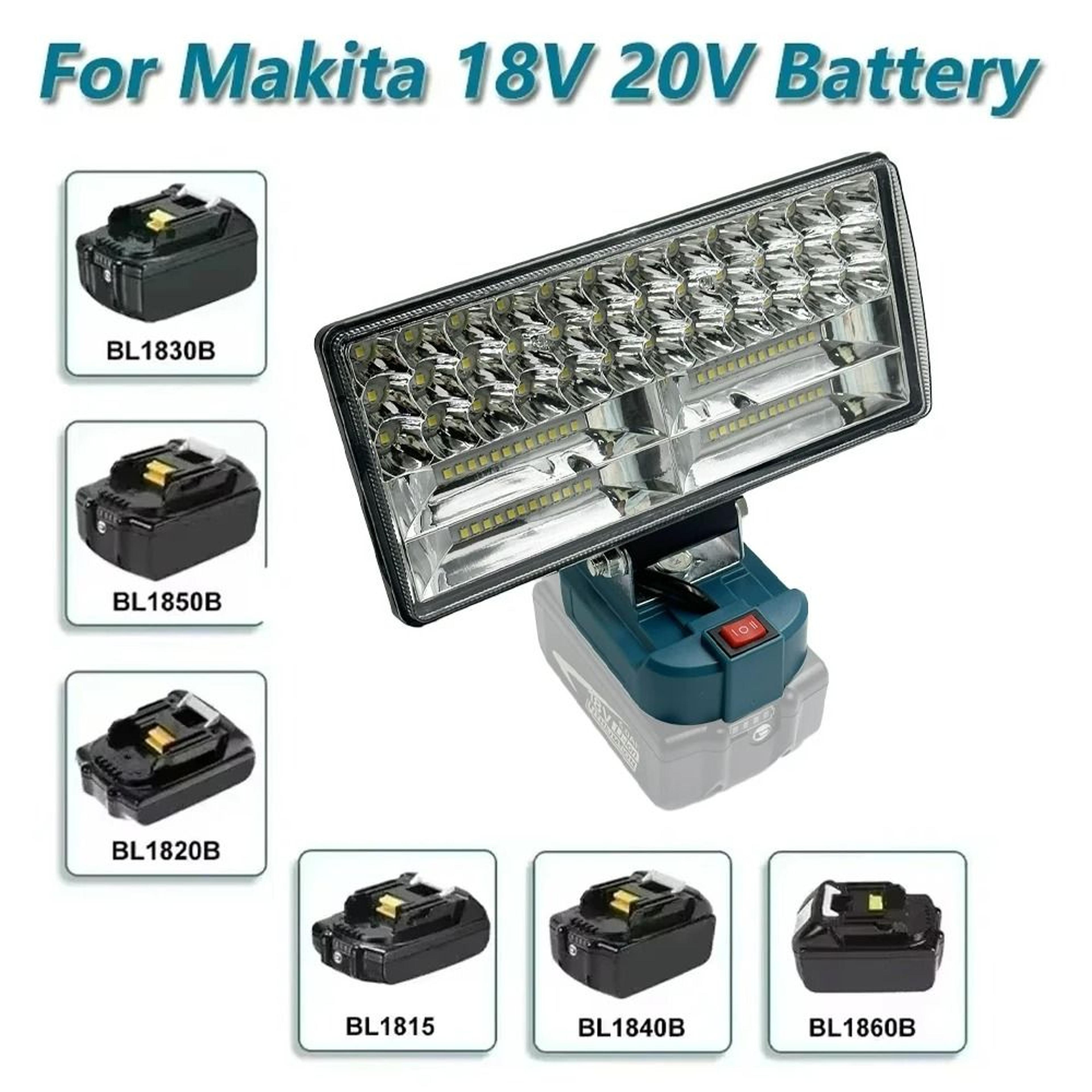 HighOutput Cordless LED Jobsite Work Light  Floodlight For 144V18V Lithium Batteries 4