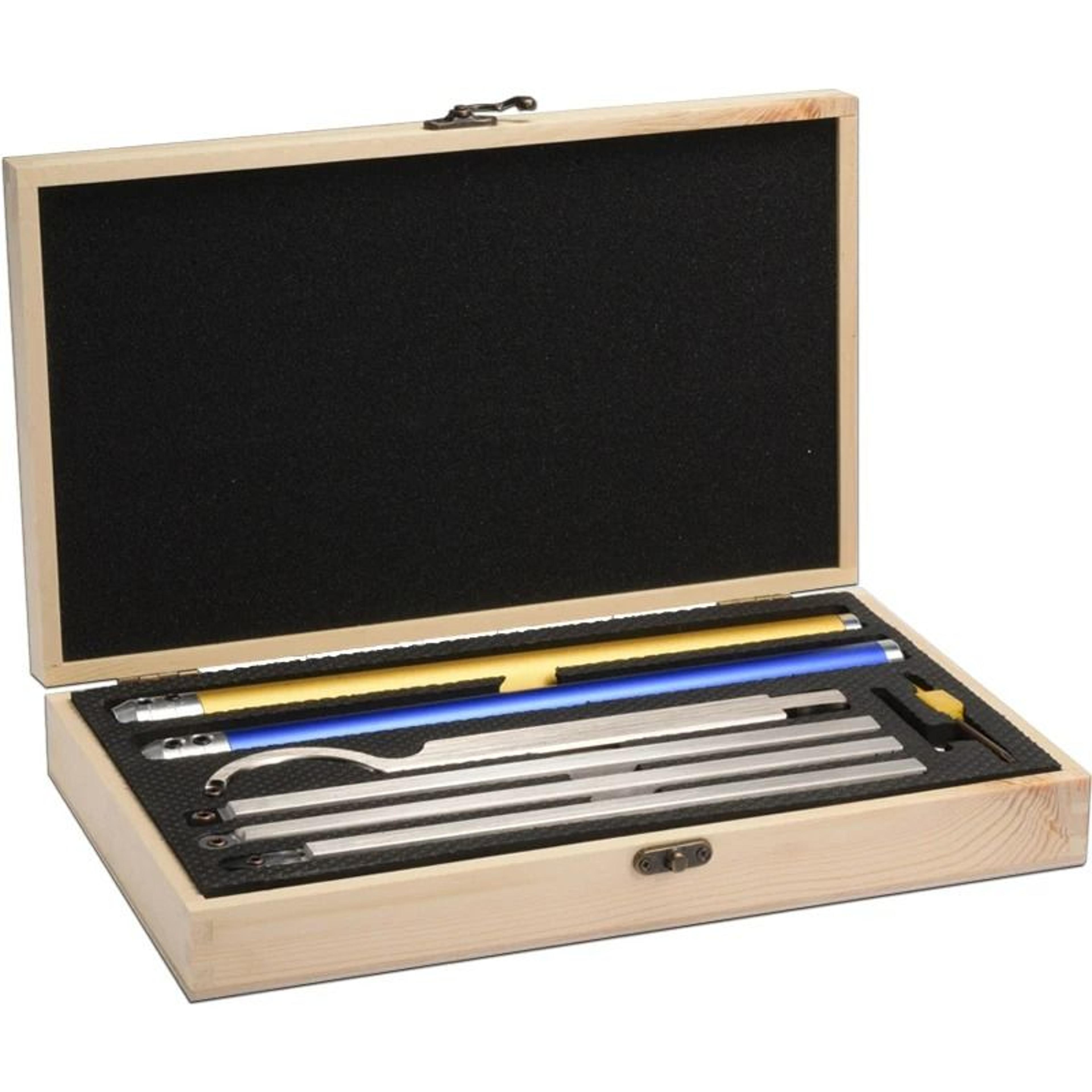 6in1 Indexable Carbide Woodturning Chisel Tool Set With Replaceable Cutter Inserts  Storage Case 7