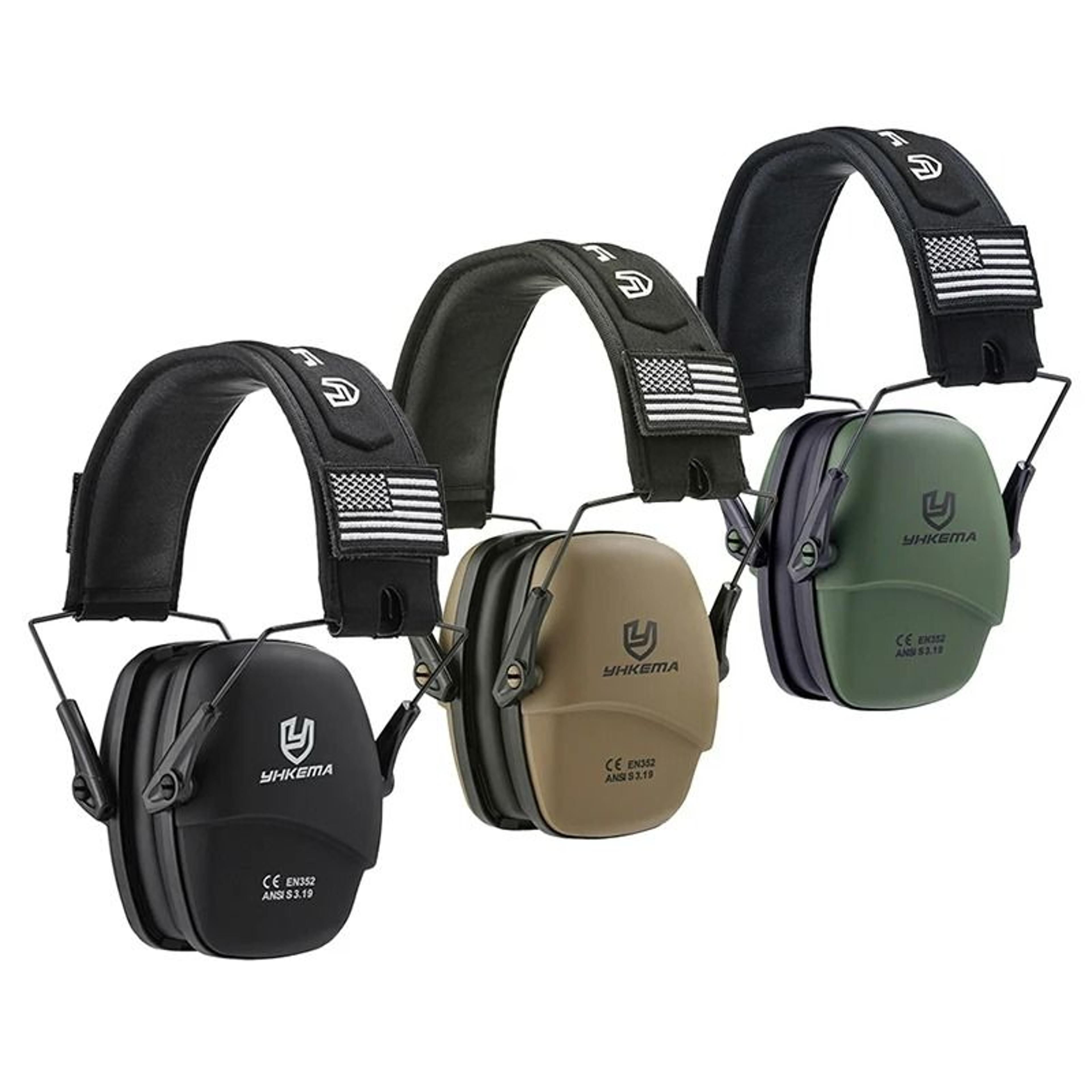 low-profile passive hearing protection earmuffs for hunting & shooting sports