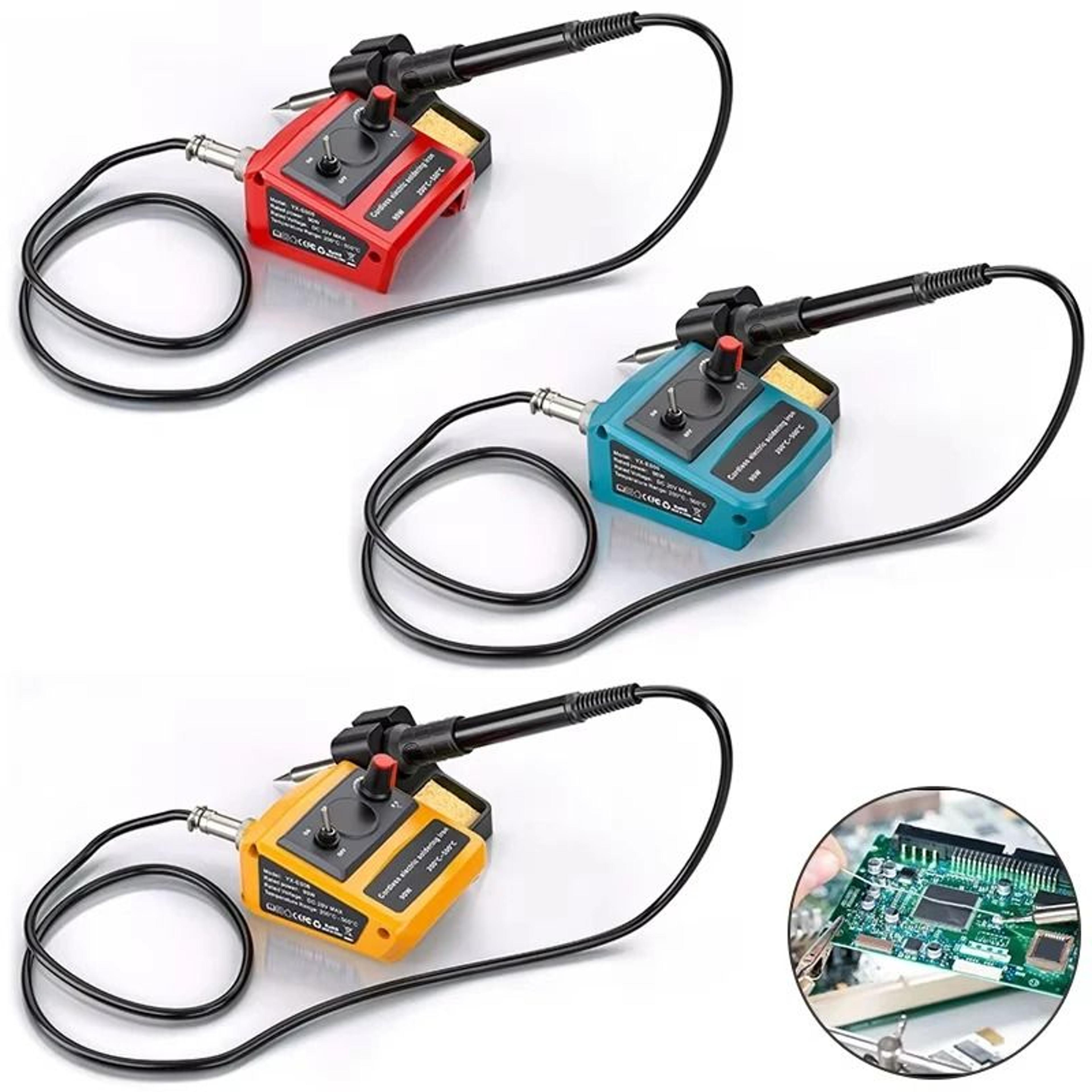 high-power 90w cordless soldering iron station for 18v-20v lithium power tool batteries