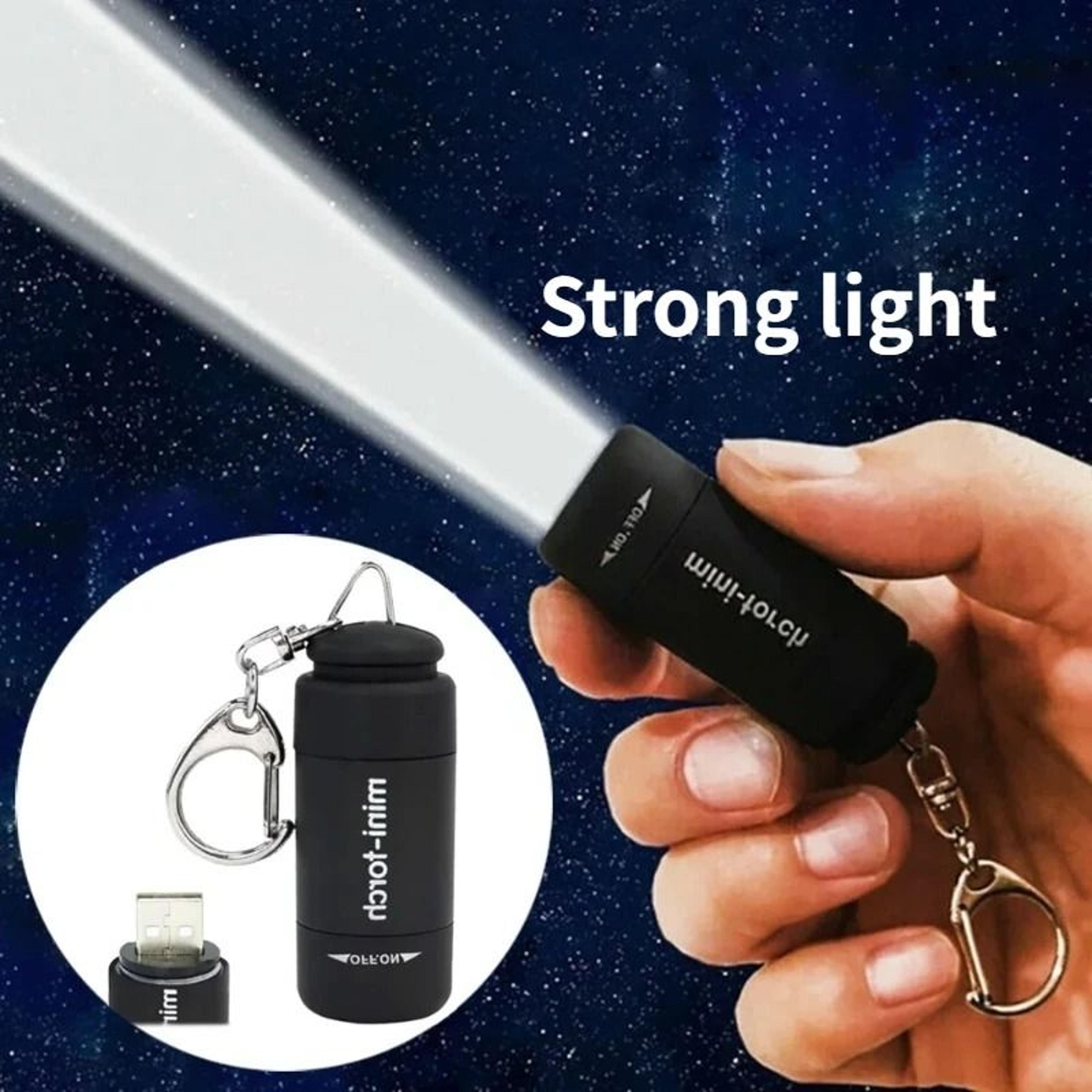 ultra-bright multifunctional usb rechargeable mini keychain flashlight