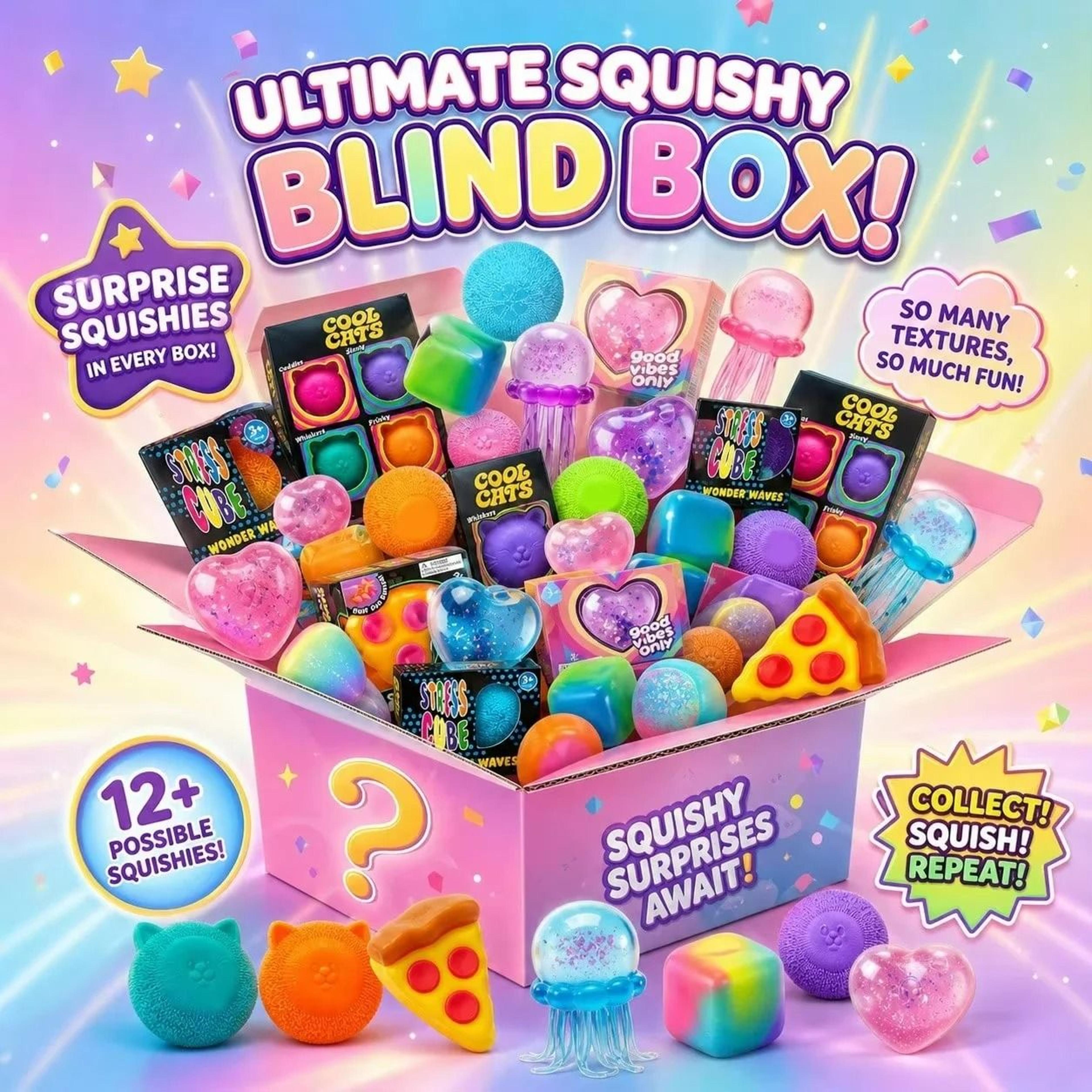 mystery squishy fidget toy blind box & slow-rising stress relief figure