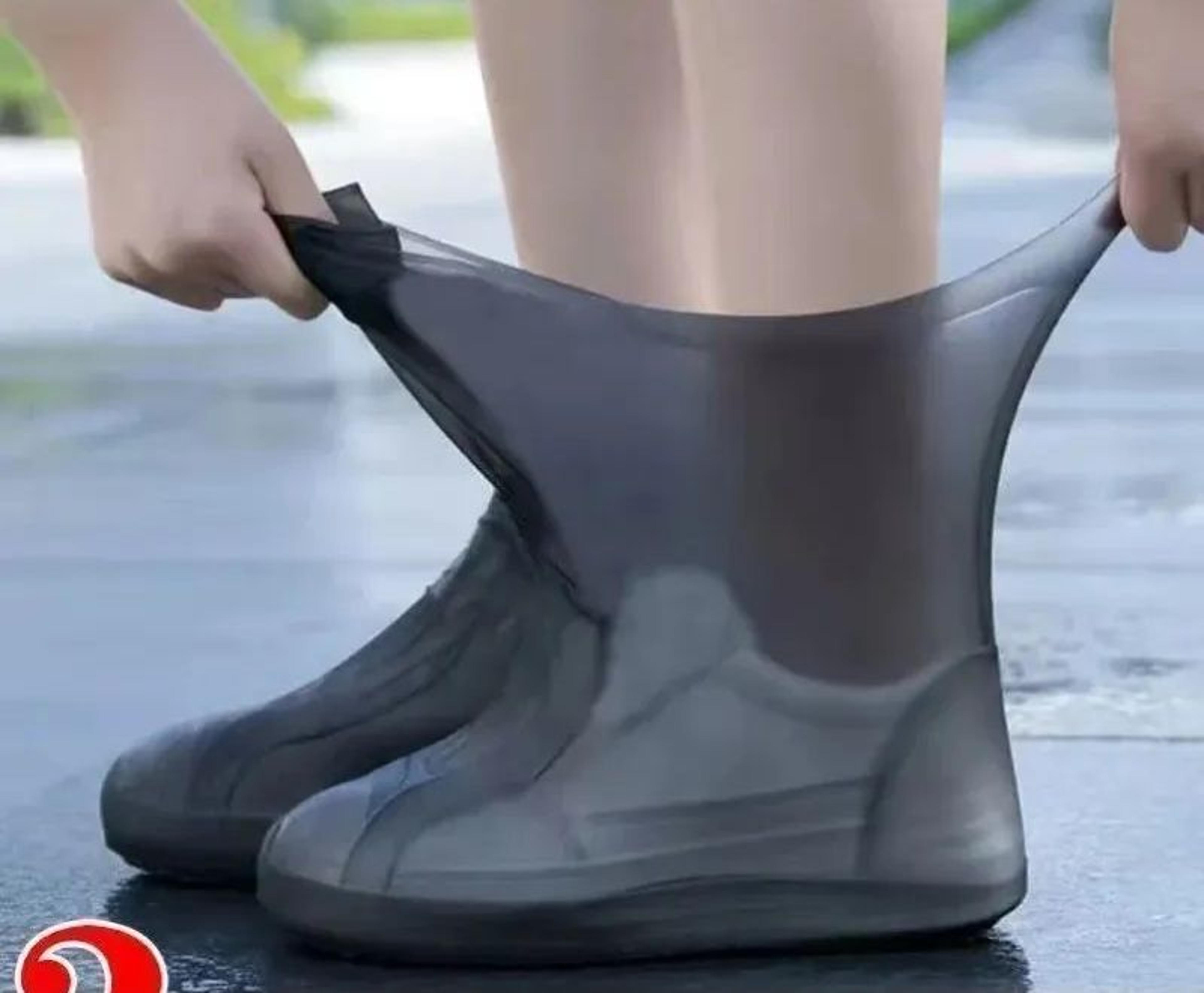DryStep Silicone Waterproof Shoe Covers  Reusable NonSlip Overshoes For Rain Travel  Outdoors 4
