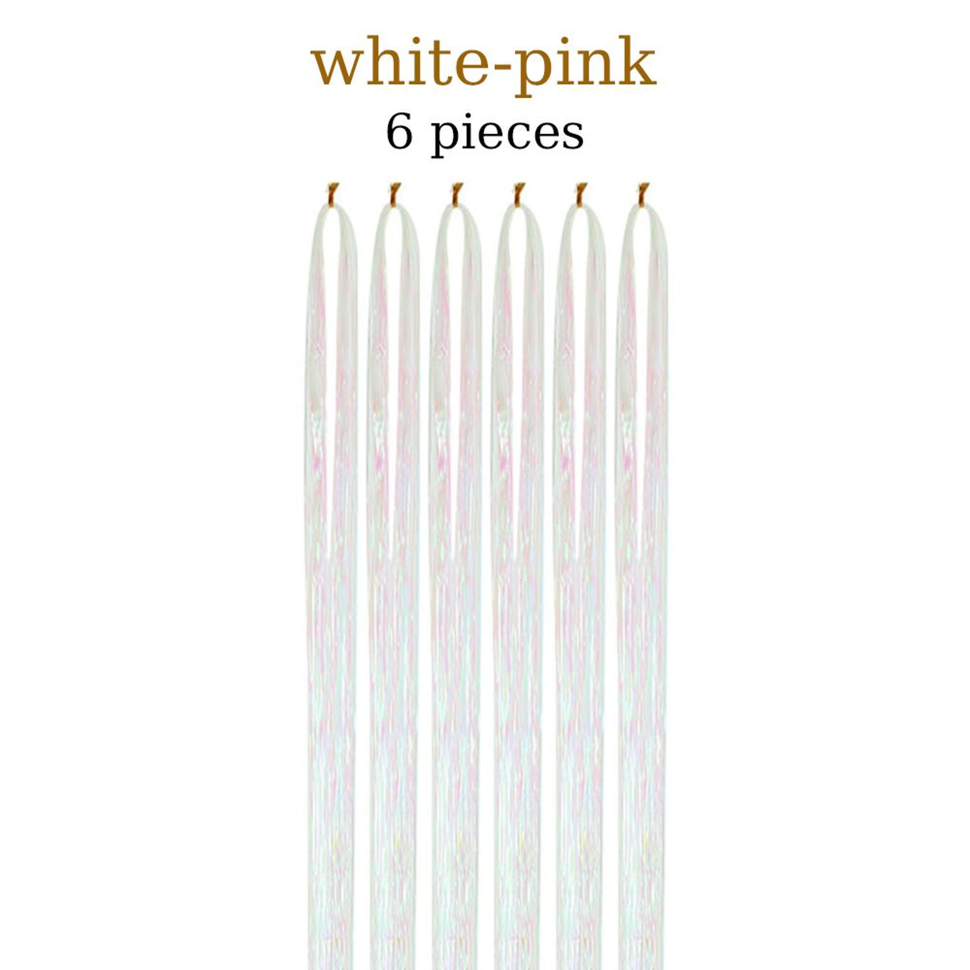 48 Inch Fairy Hair Tinsel Kit  1200 Sparkling Hair Extensions In 12 Colors 12