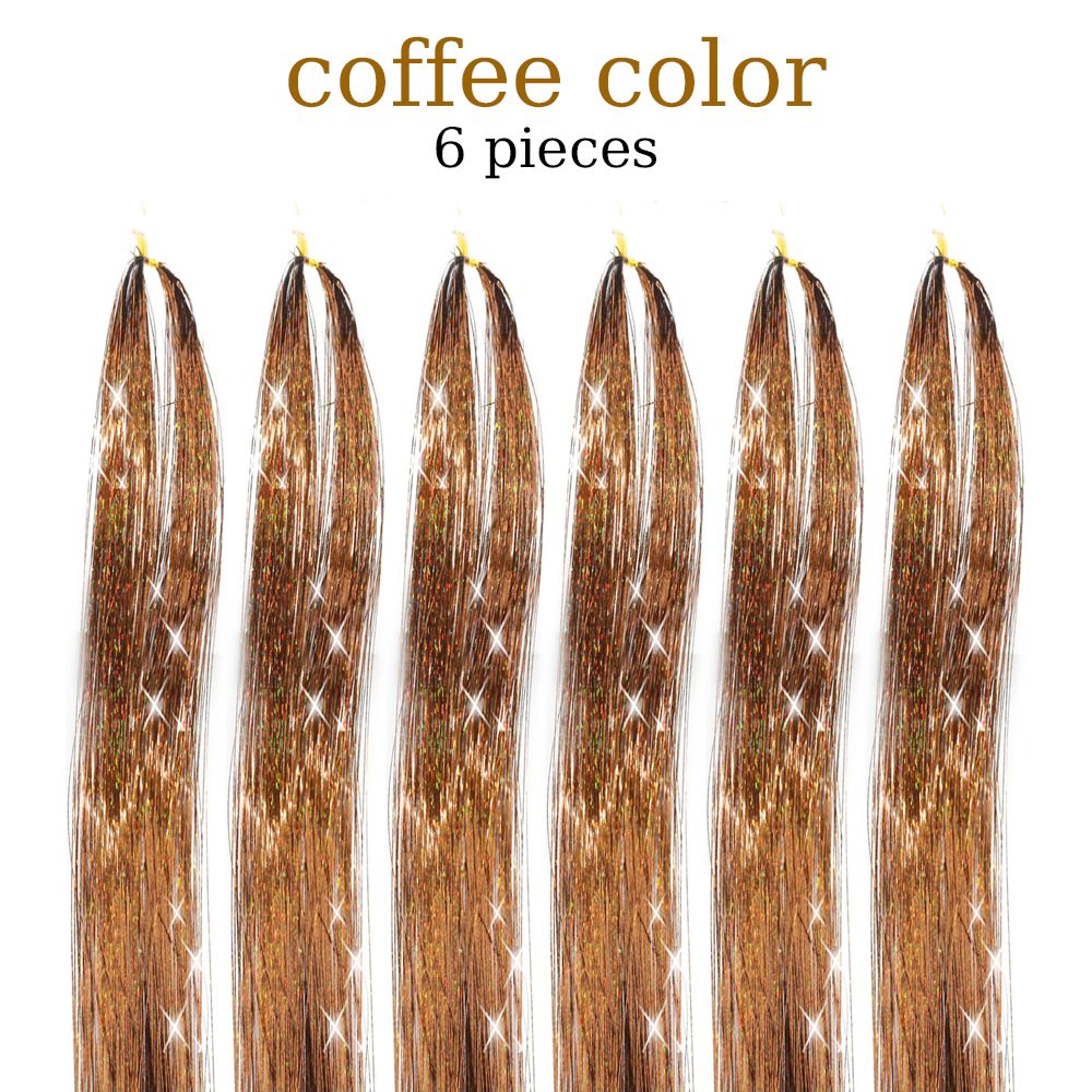 48 Inch Fairy Hair Tinsel Kit  1200 Sparkling Hair Extensions In 12 Colors 15