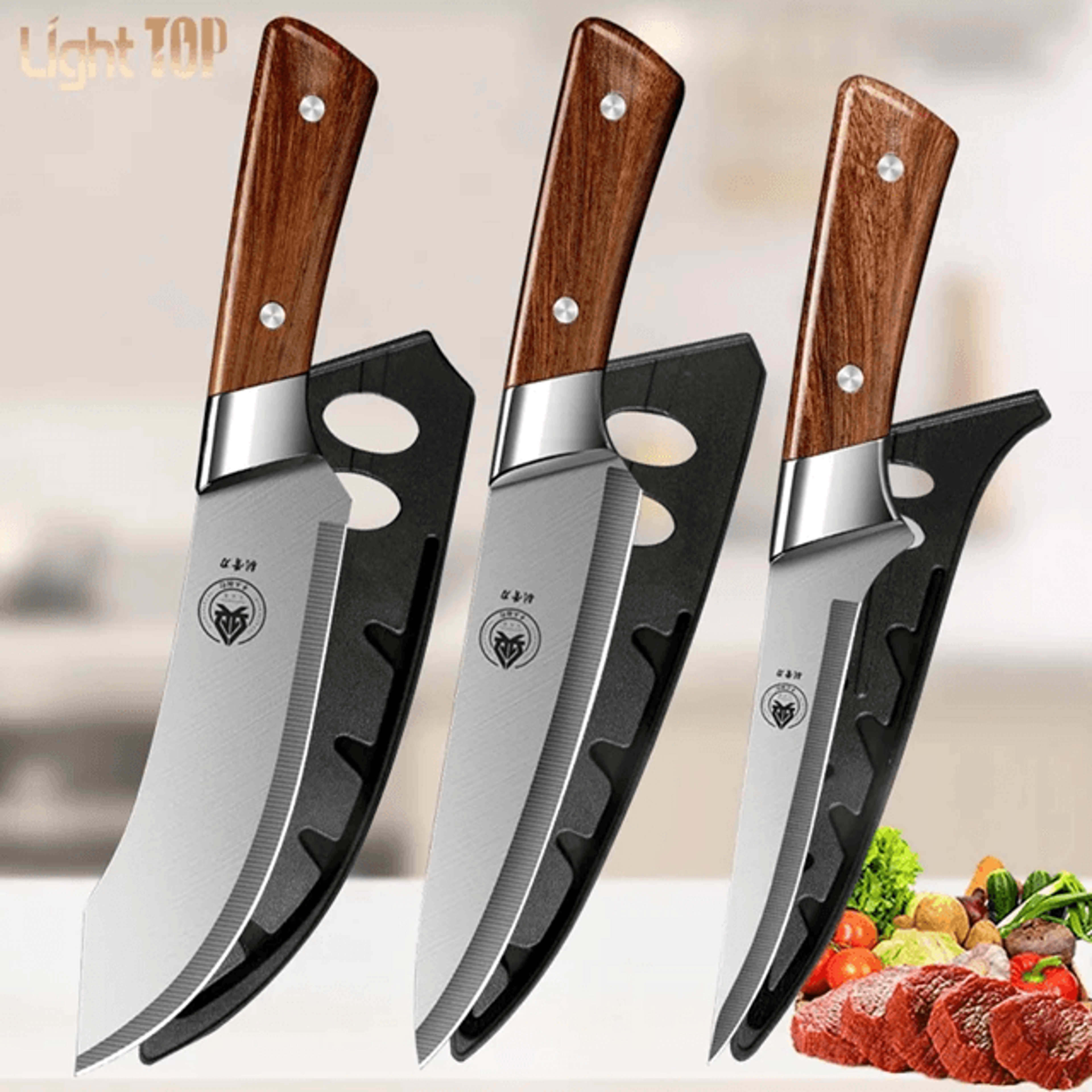 Japanese High Carbon Multi Purpose Cleaver Butcher BBQ And Chef Knife In One 8
