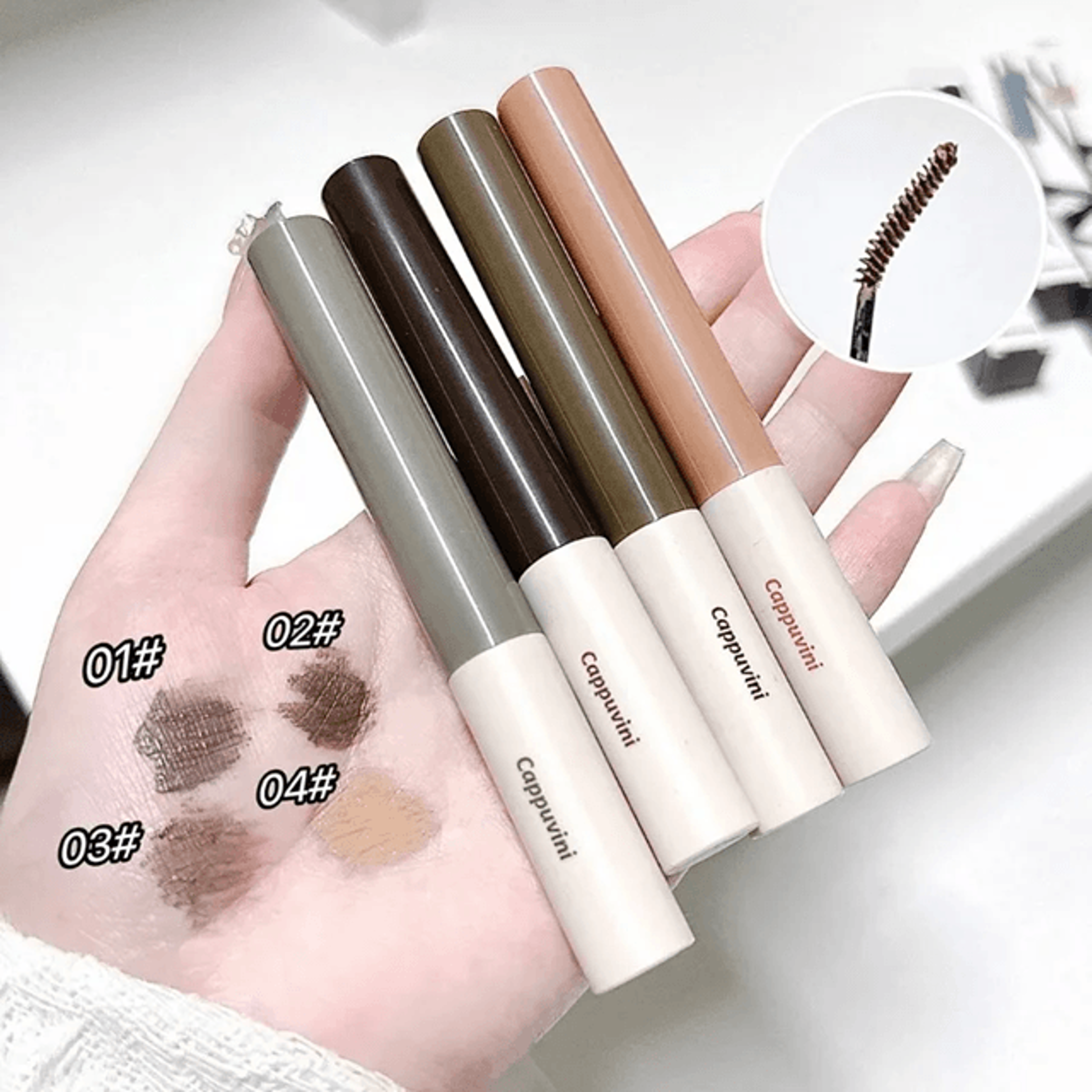 Waterproof Eyebrow Tint Gel Set Long Lasting Natural Brow Dye 1