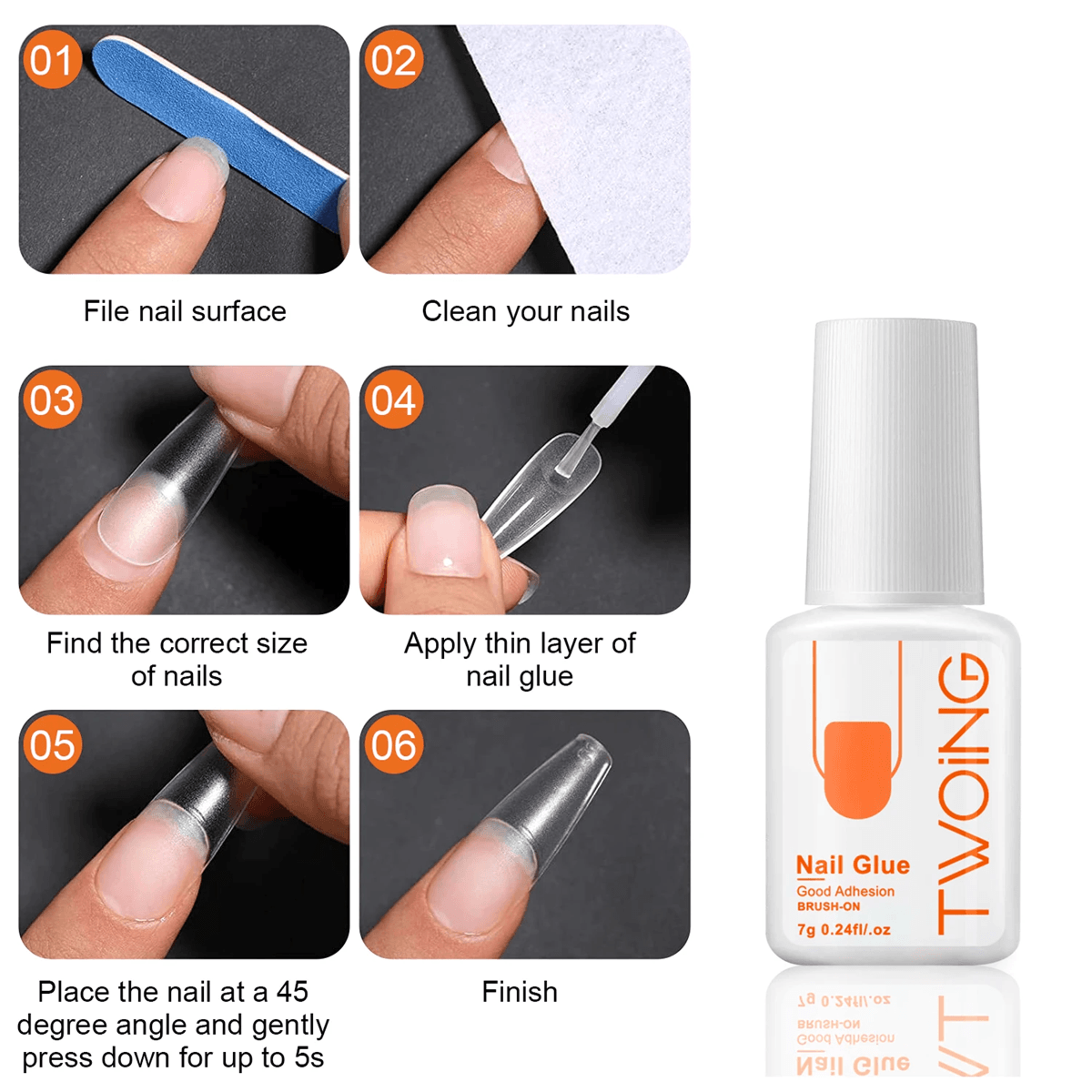 Super Strong Nail Glue For Press On Nails Acrylic Tips And Nail Art Decoration 4