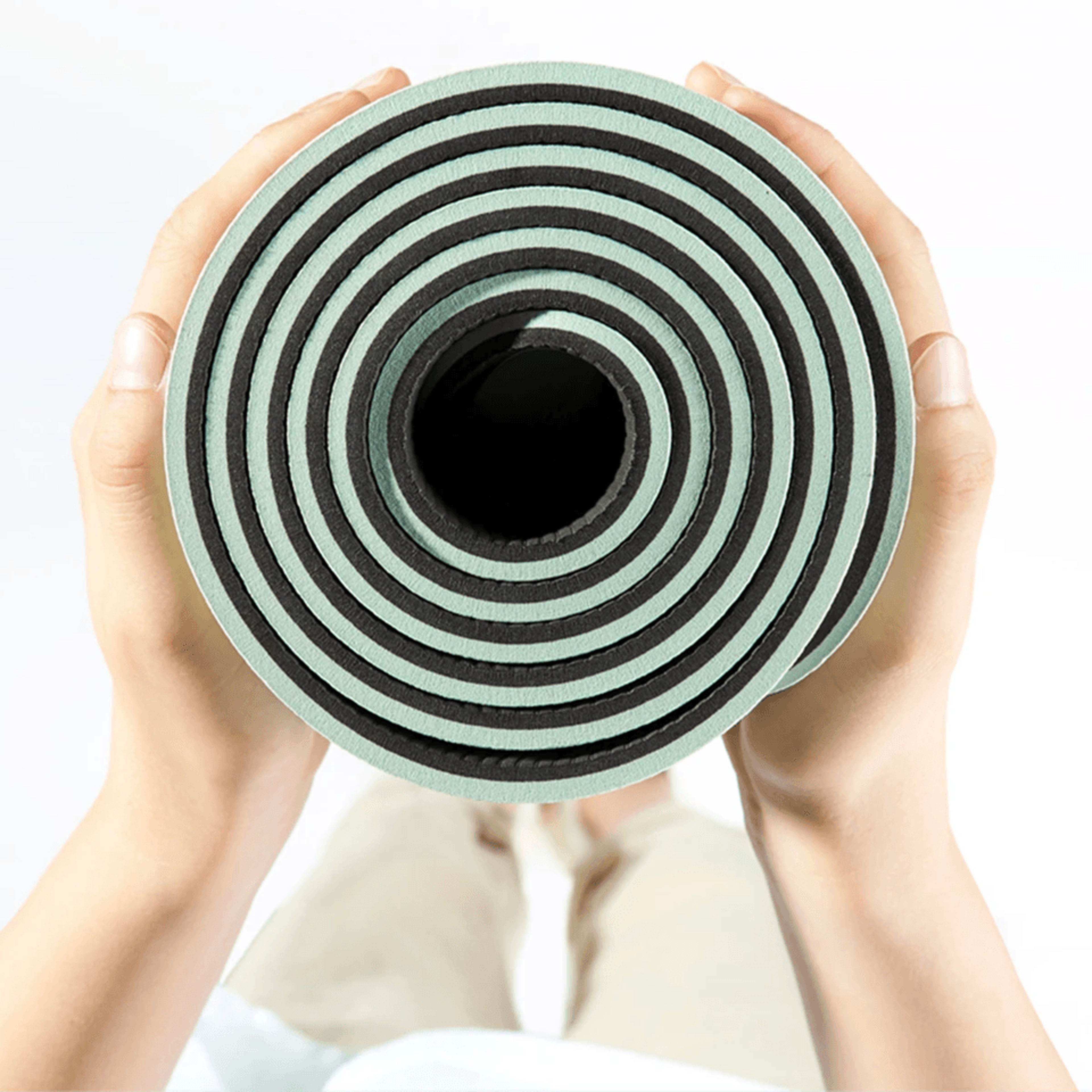 TPE Non Slip Yoga Mat With Alignment Lines For Home Fitness And Pilates 1