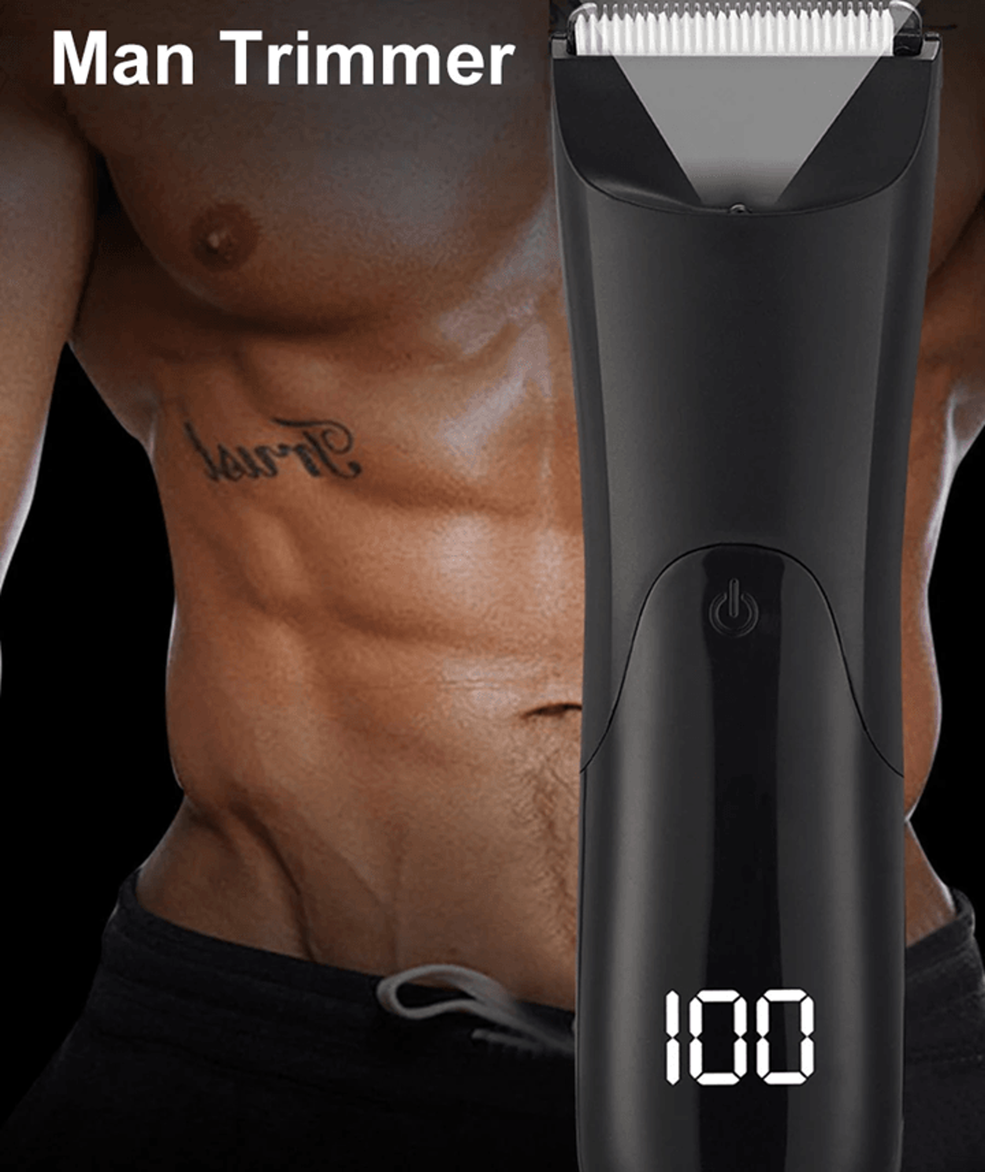 Mens Electric Body Hair Trimmer For Groin Beard Chest And Full Body Grooming 0