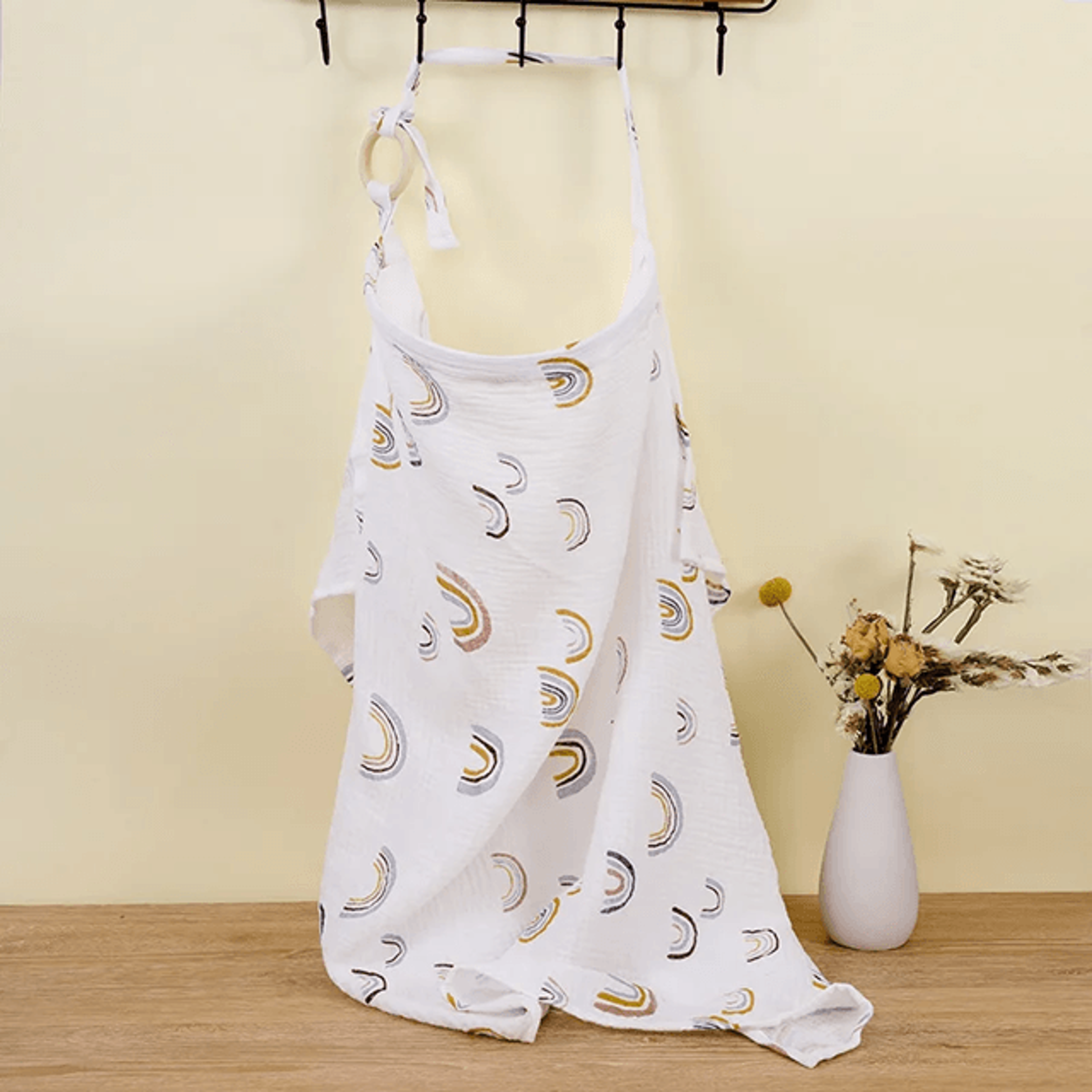Cotton Adjustable Nursing Cover Apron For Breastfeeding Privacy And Stroller Use 1
