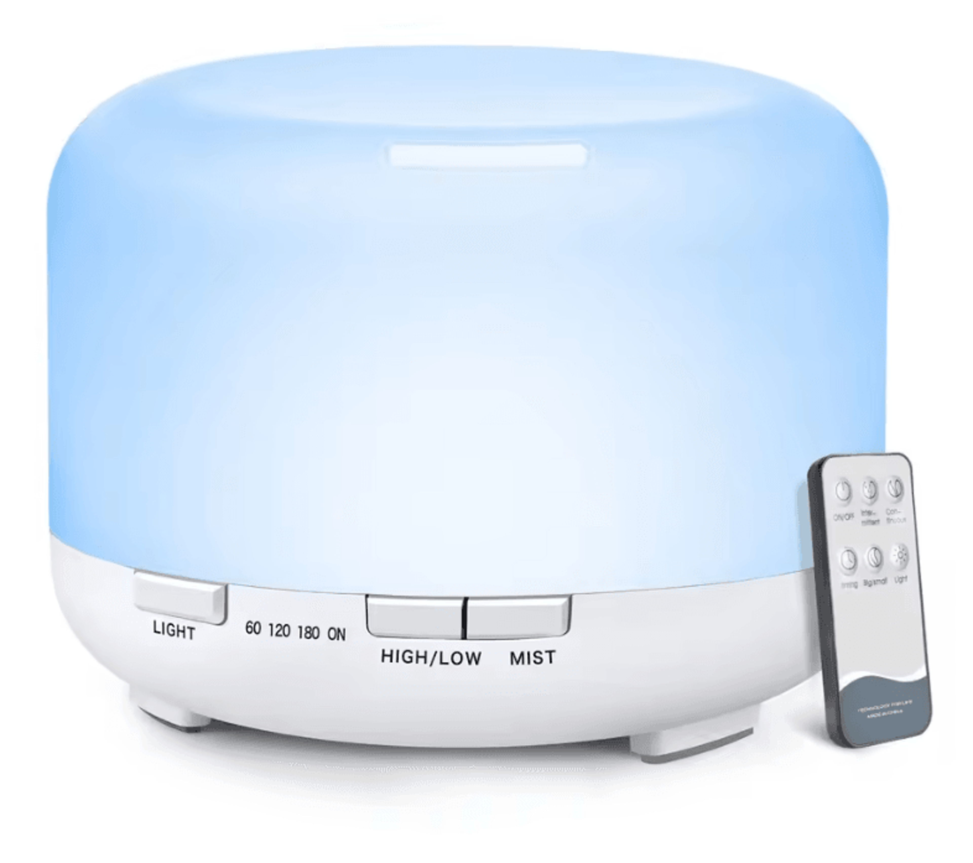 500ml Ultrasonic Essential Oil Diffuser With Remote Control And LED Light For Home Or Office 0
