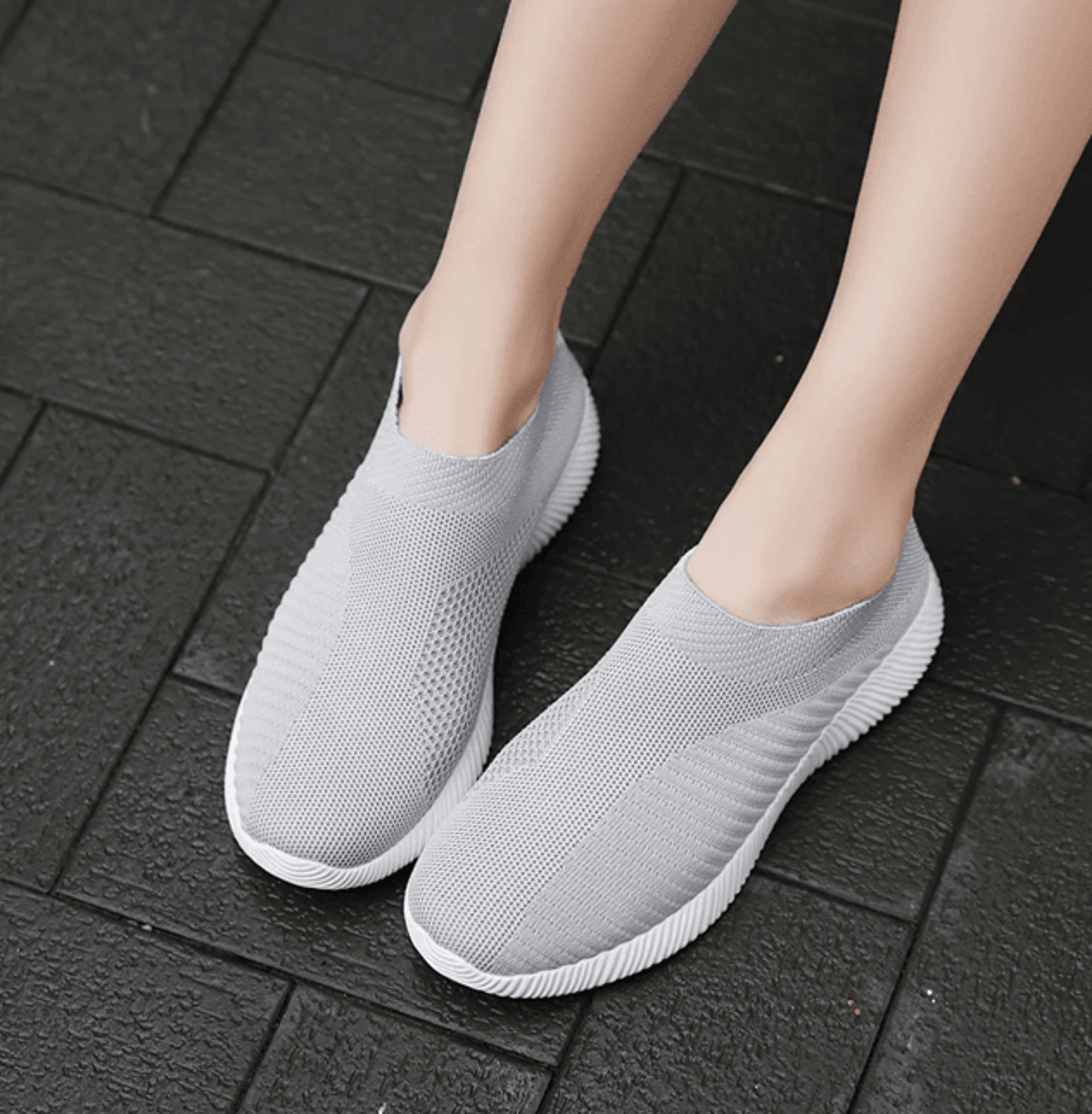 ComfortFlex Womens SlipOn Walking Sneakers  Lightweight Vulcanized Flats In Plus Sizes 2