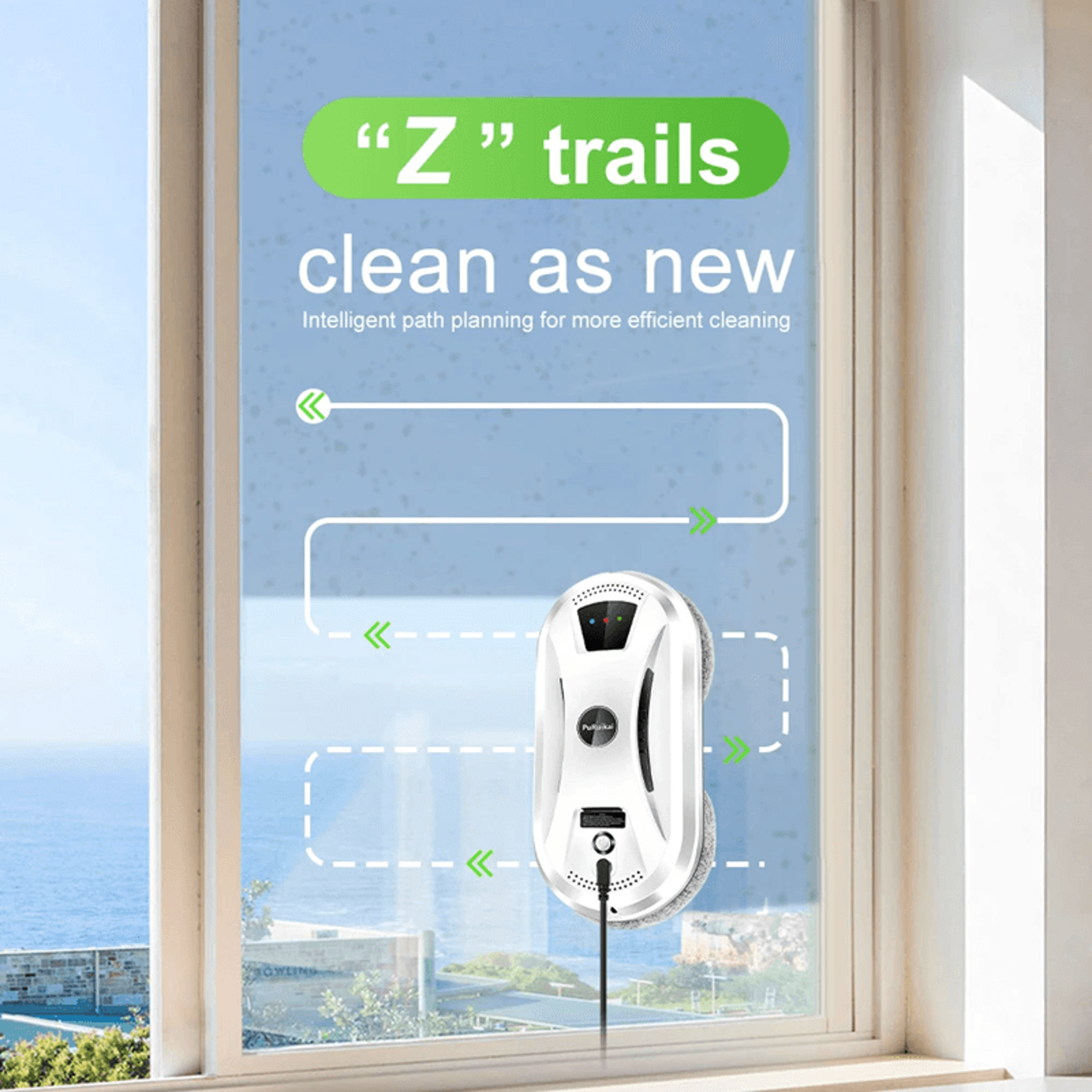 Smart Window Cleaning Robot With Auto Spray And Remote Control For Glass Surfaces 1