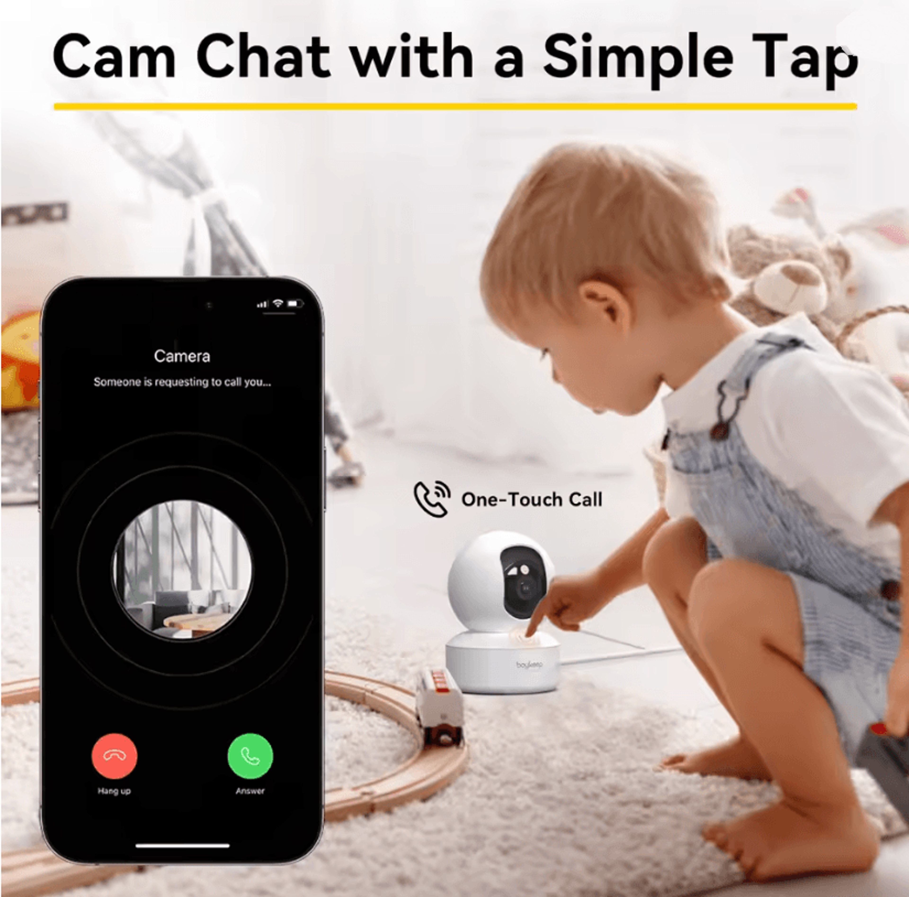 BoyKeep 3MP Smart Indoor Security Camera With Auto Tracking And 5G WiFi For Baby And Home Monitorin 2