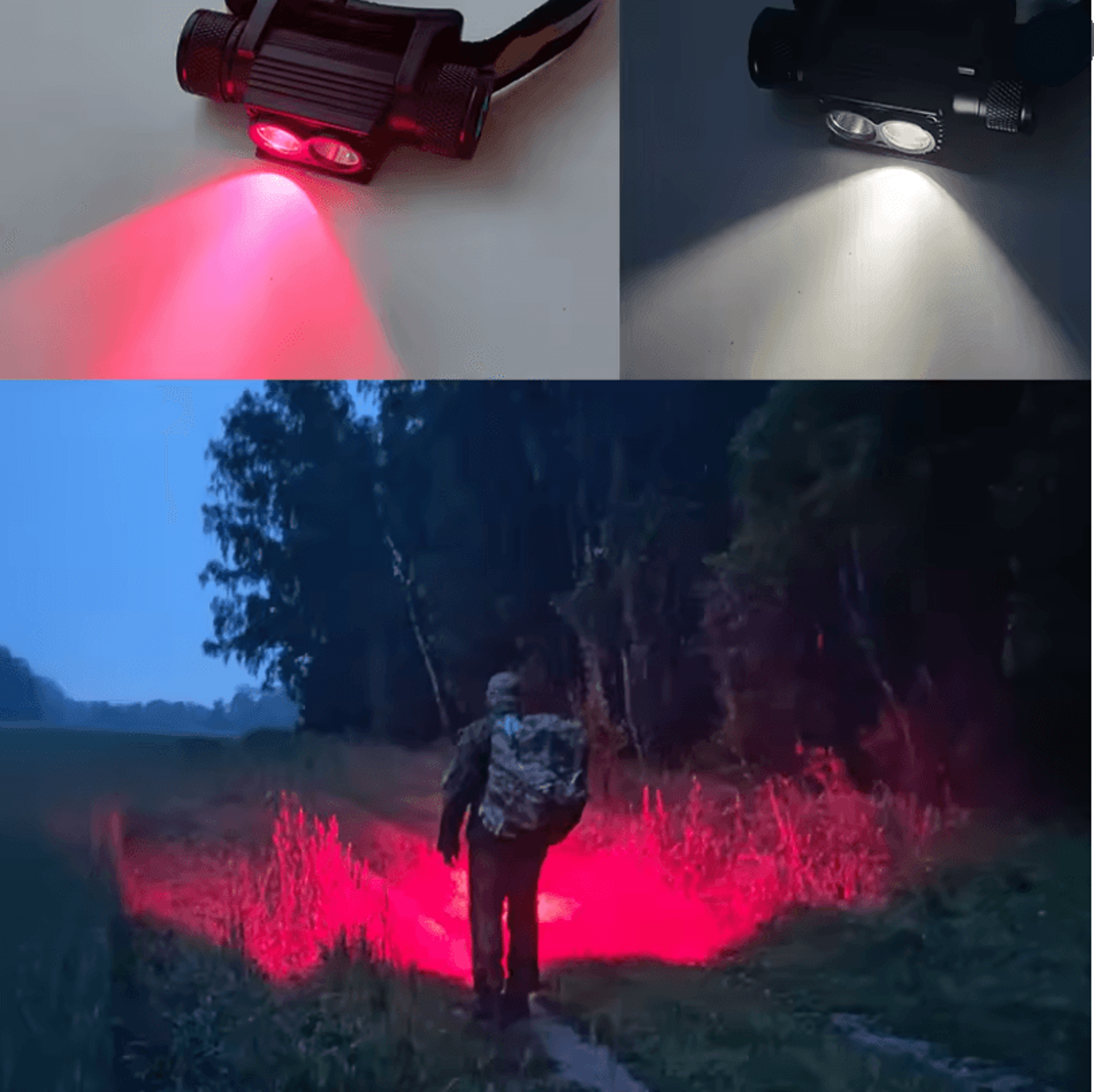 H25LR Rechargeable LED Headlamp With High CRI And Deep Red Light For Outdoor And Night Use 2