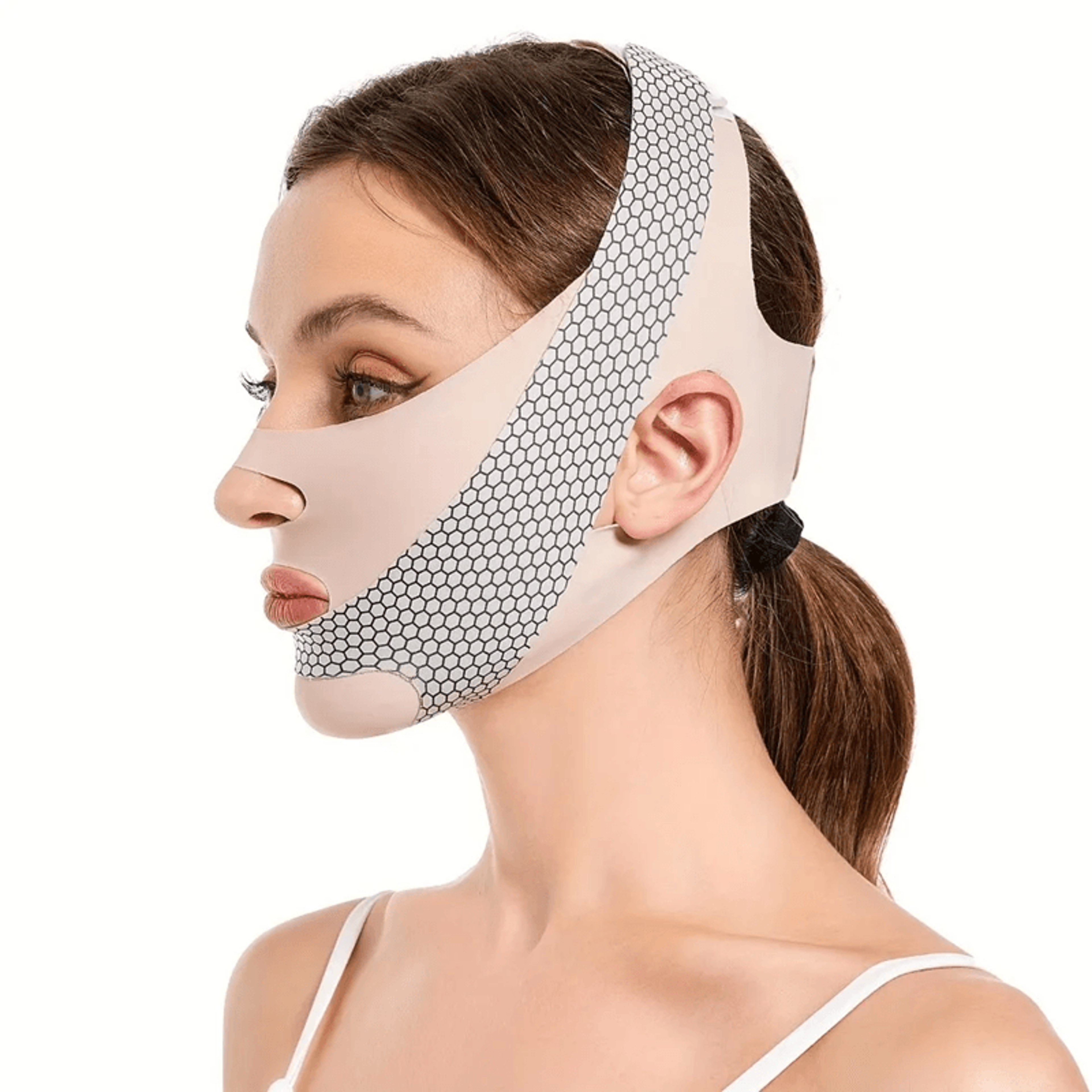 V Line Face Slimming Bandage  Double Chin Reducer And Facial Contouring Strap 5