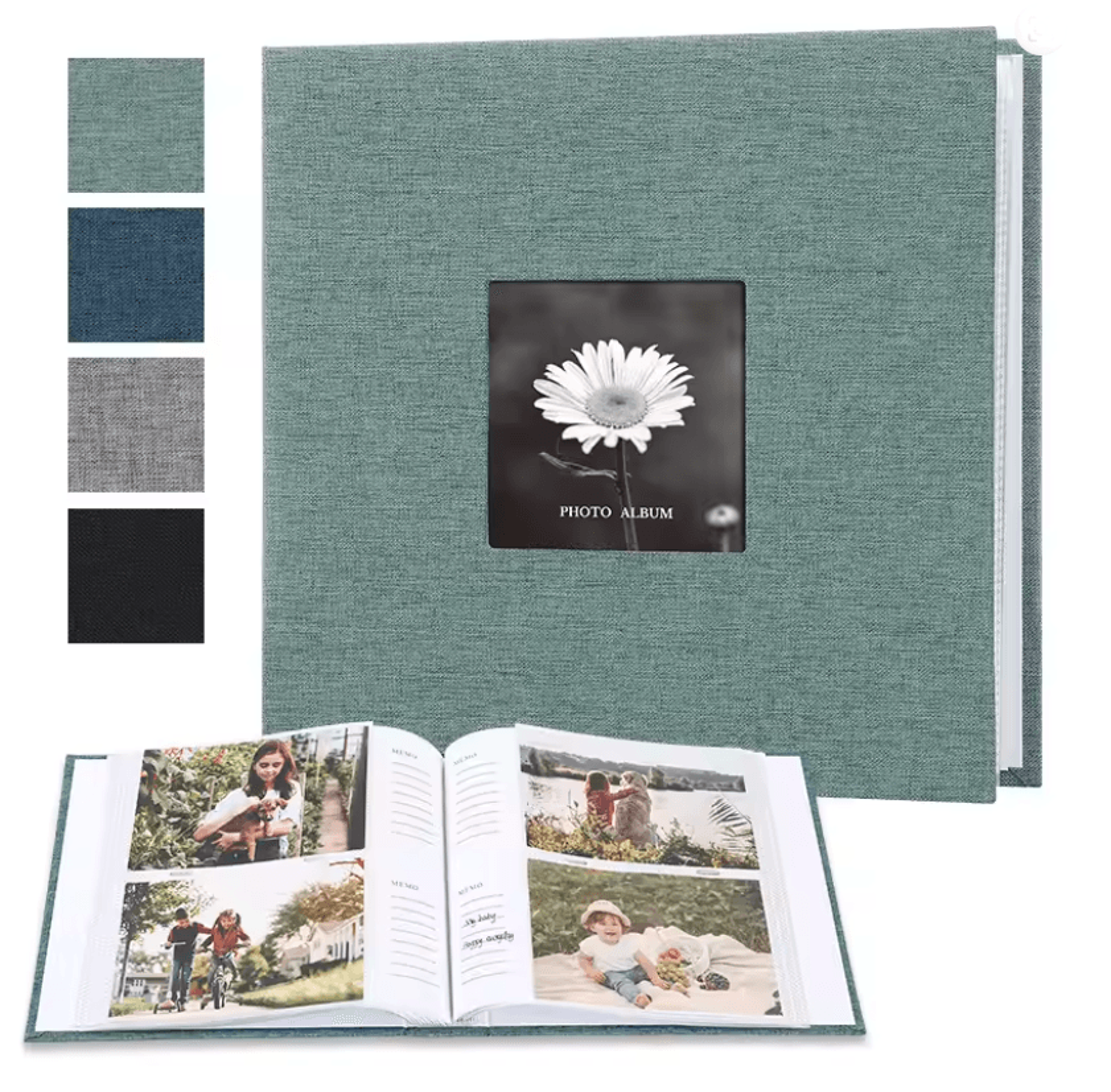 Linen Photo Album For 6 Inch Prints With Writable Interleaf Pages 3