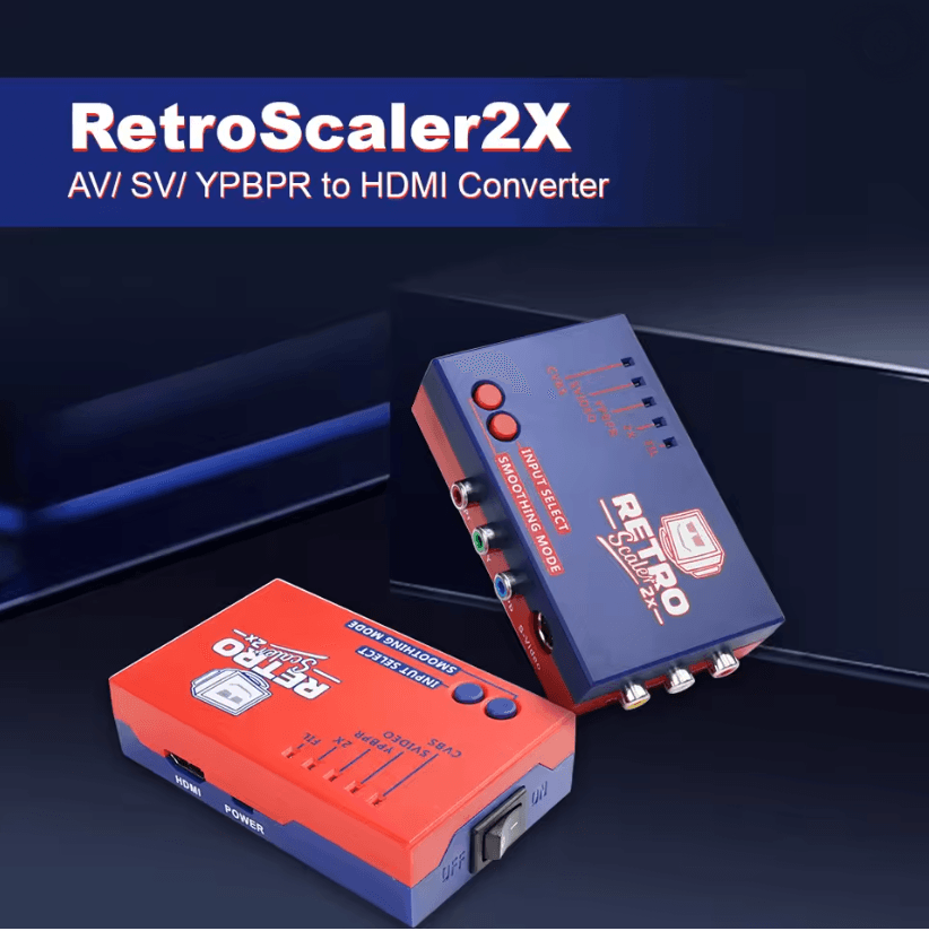 Retro AV To HDMI Converter For PS2 N64 Dreamcast And Classic Consoles 0