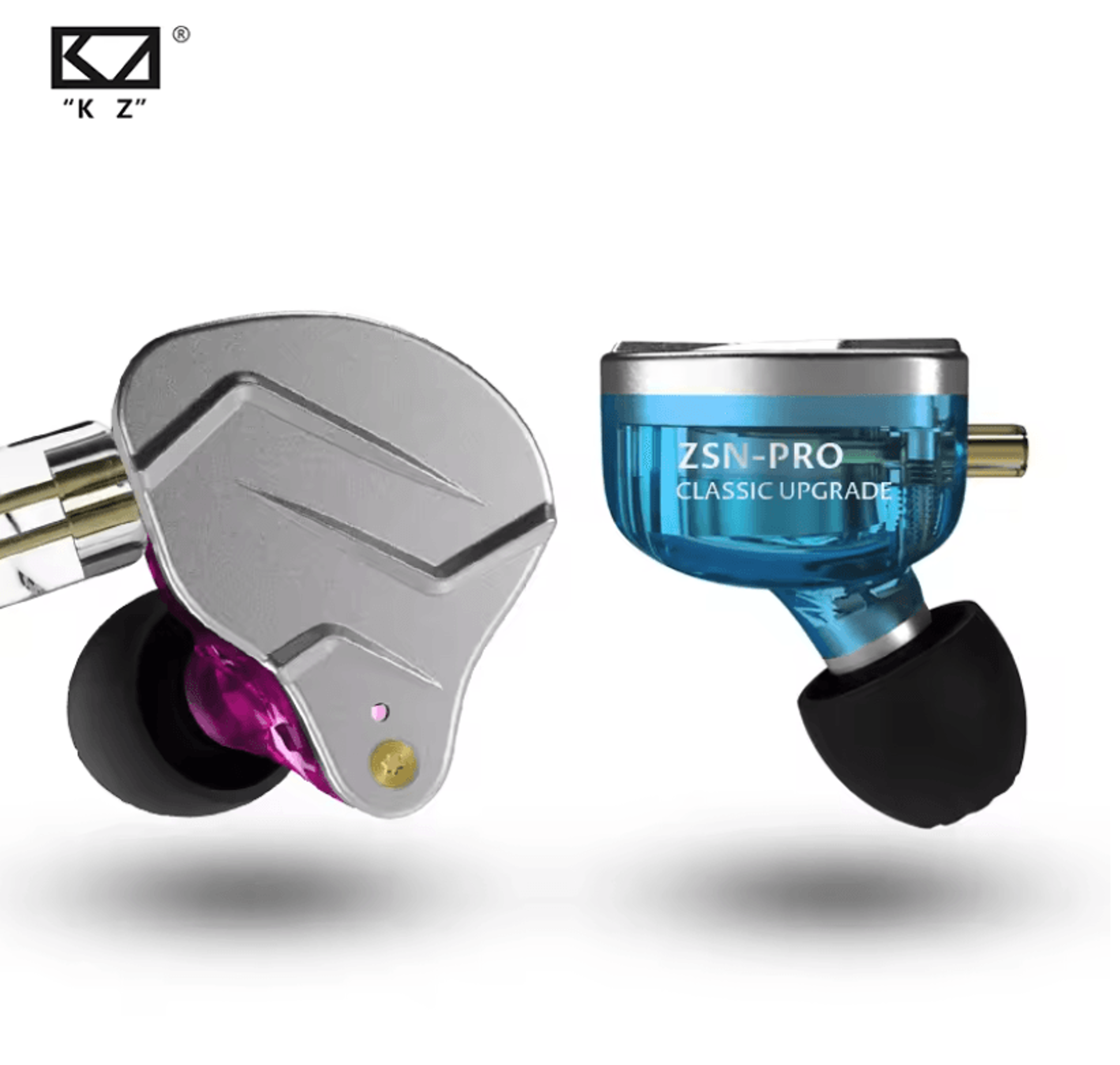 kz zsn pro hybrid in ear earphones