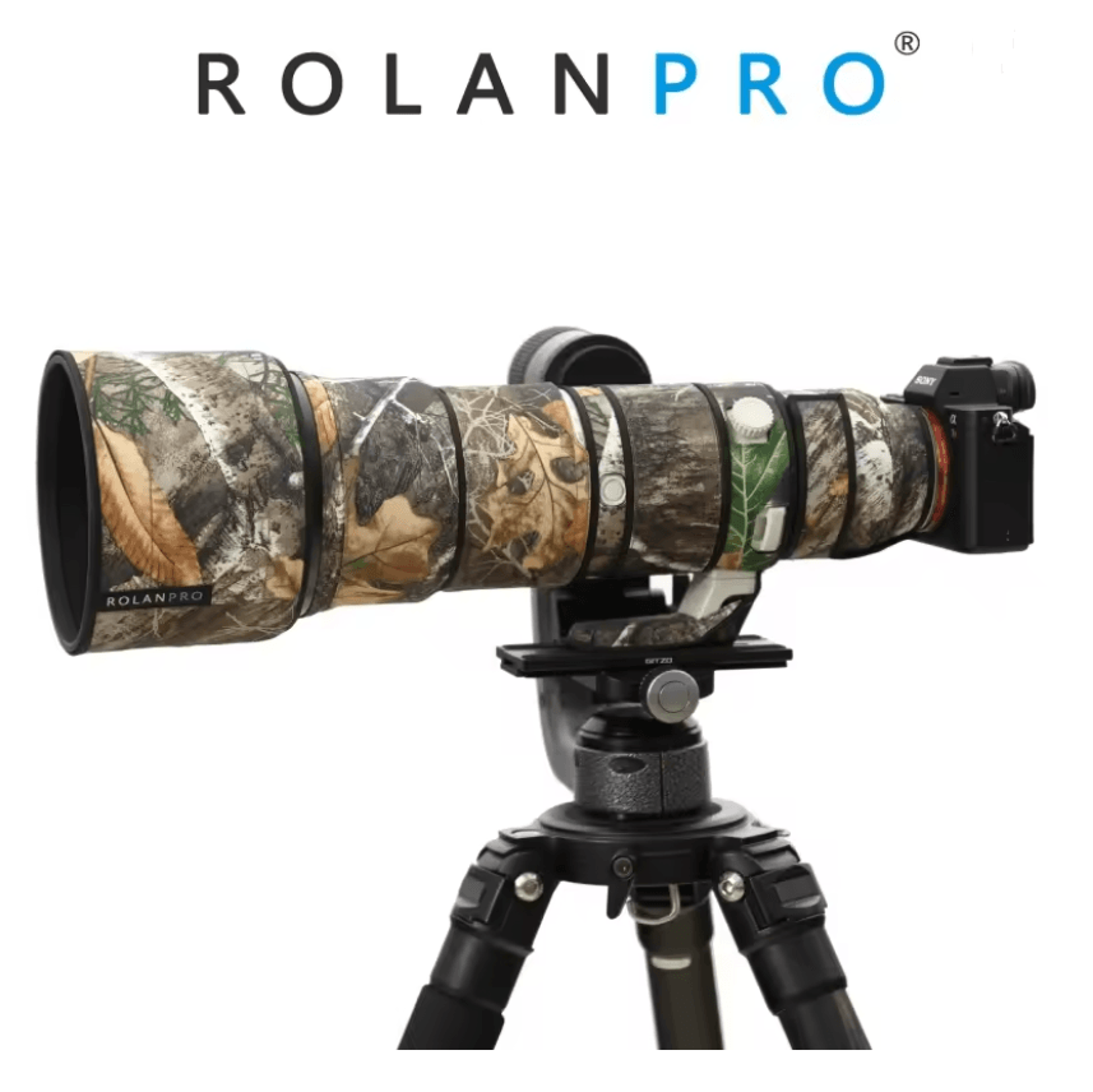 rolanpro camouflage lens coat for sony 400 800mm waterproof sleeve