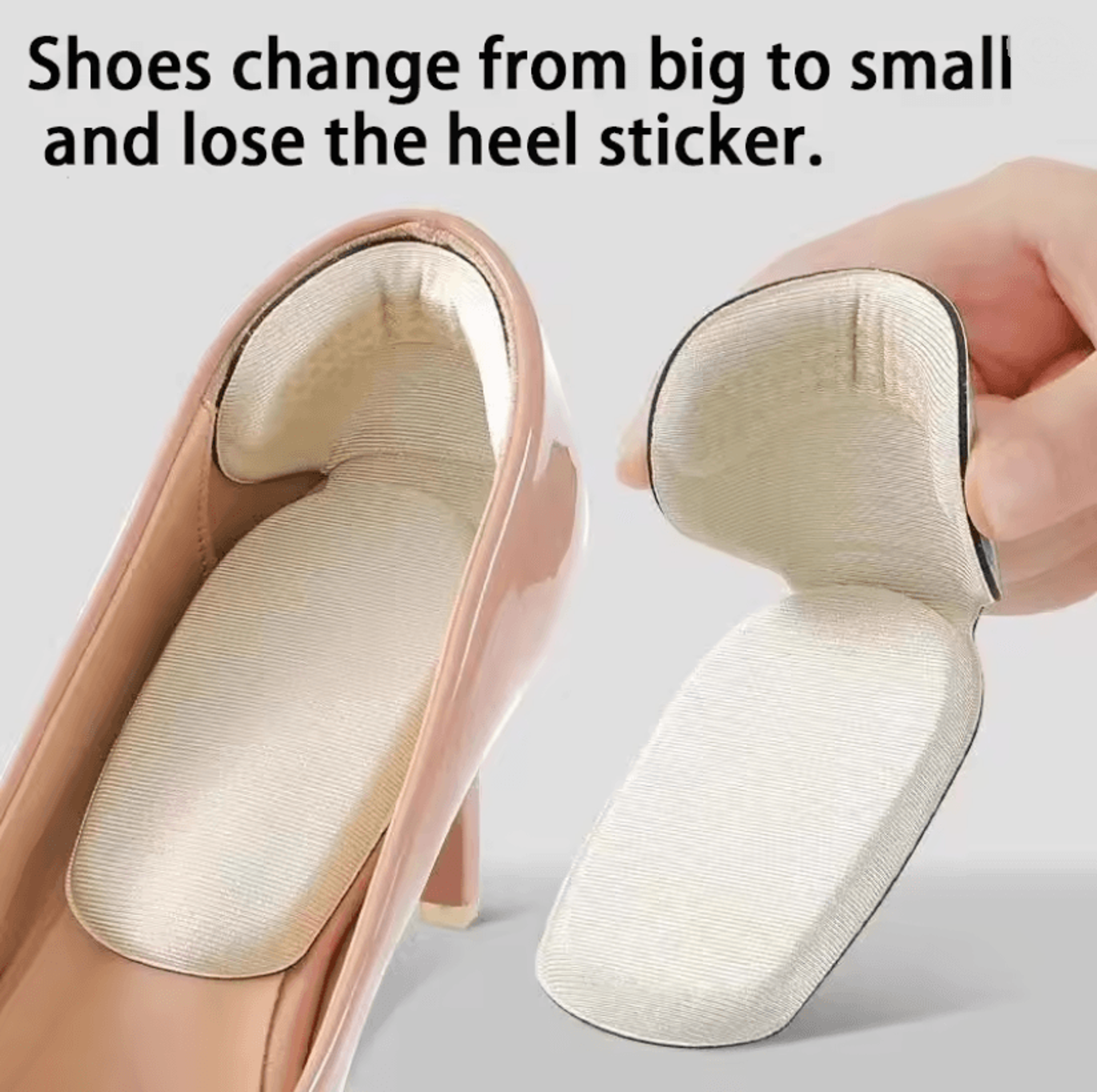 EleganceEase Foam Heel Protector Stickers  High Heel Insoles  Size Adjusters 0
