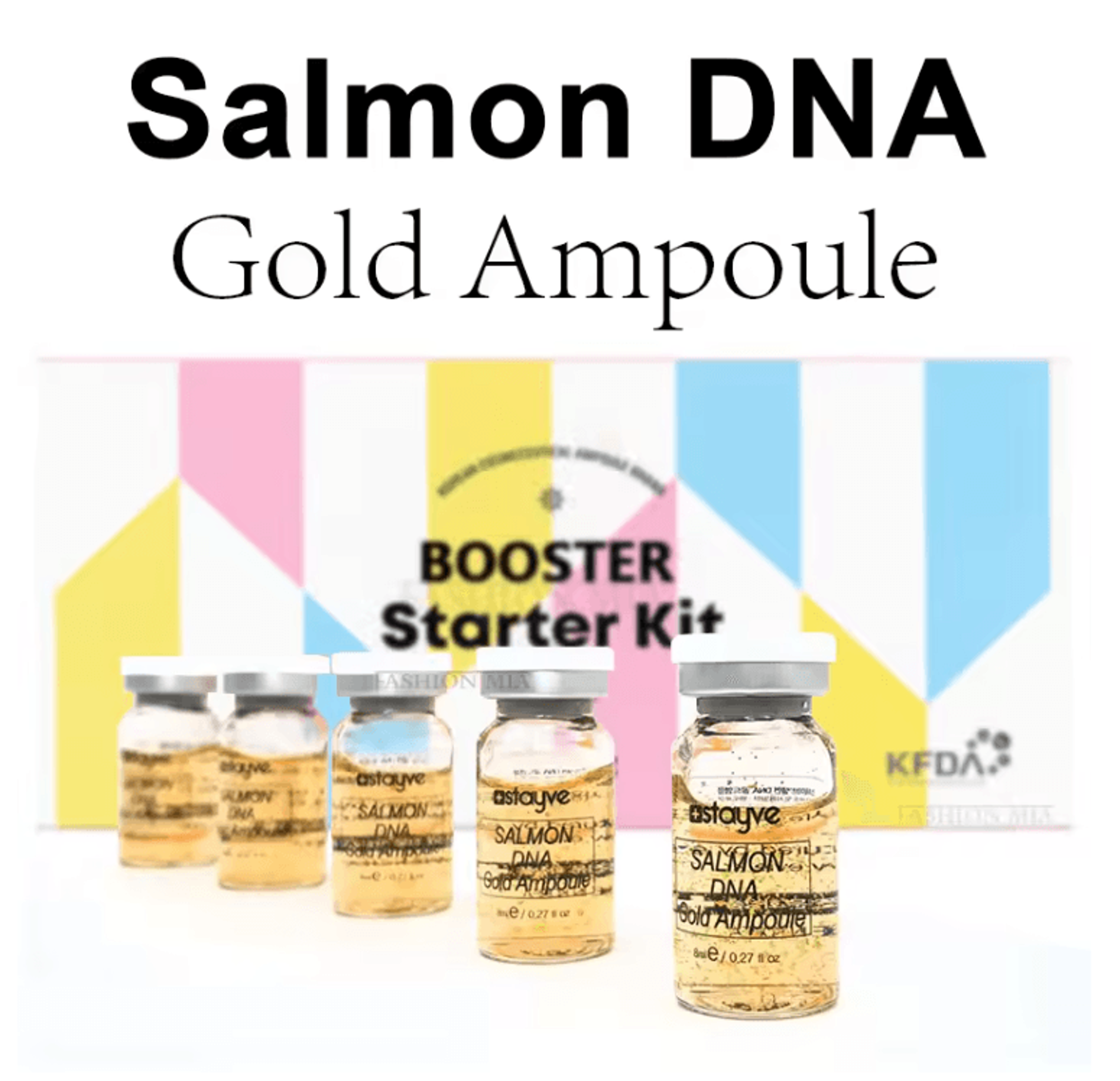 stayve salmon dna gold ampoule bb glow starter kit