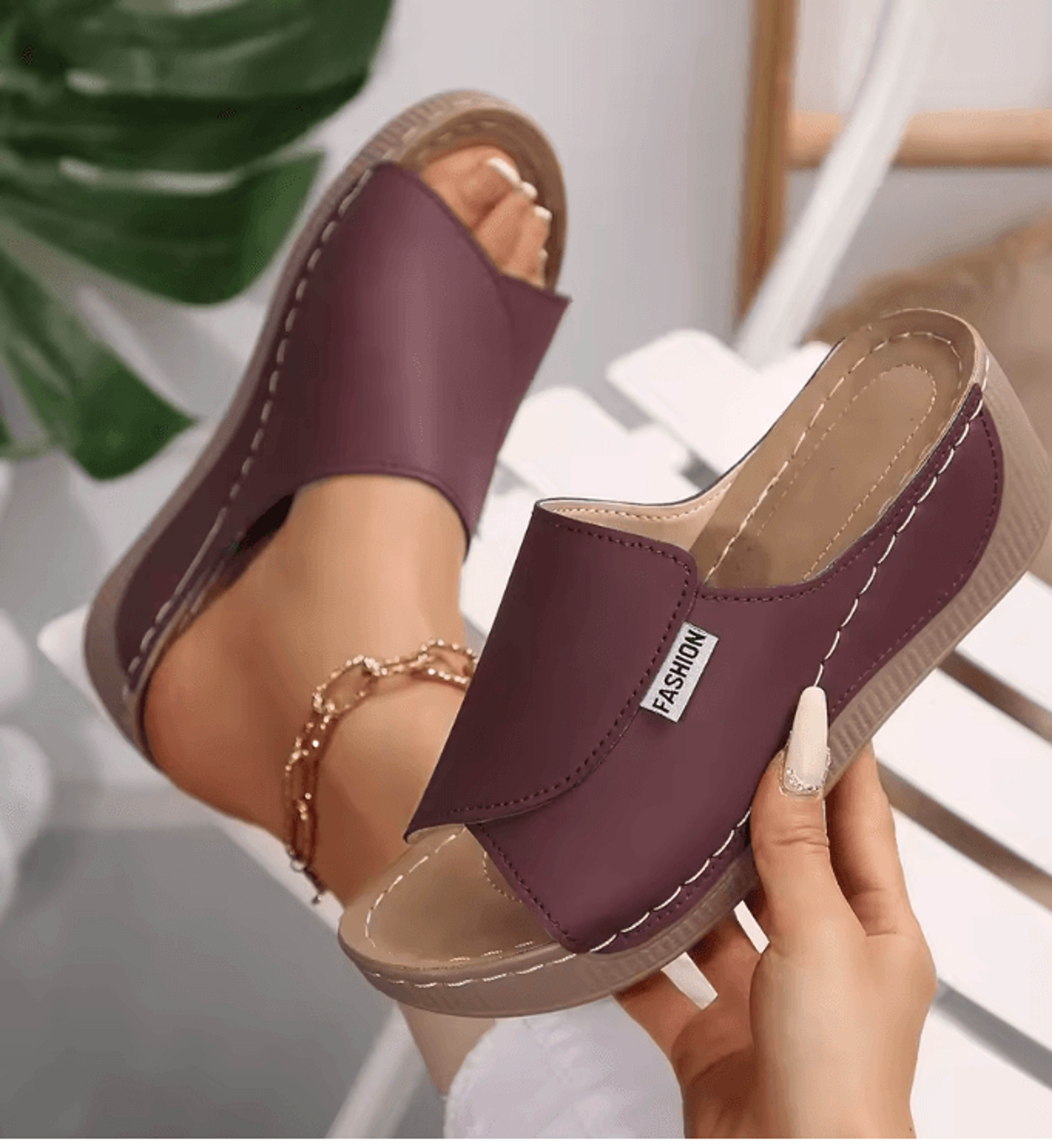 SunWave Comfortable Wedge Slippers For Women 5
