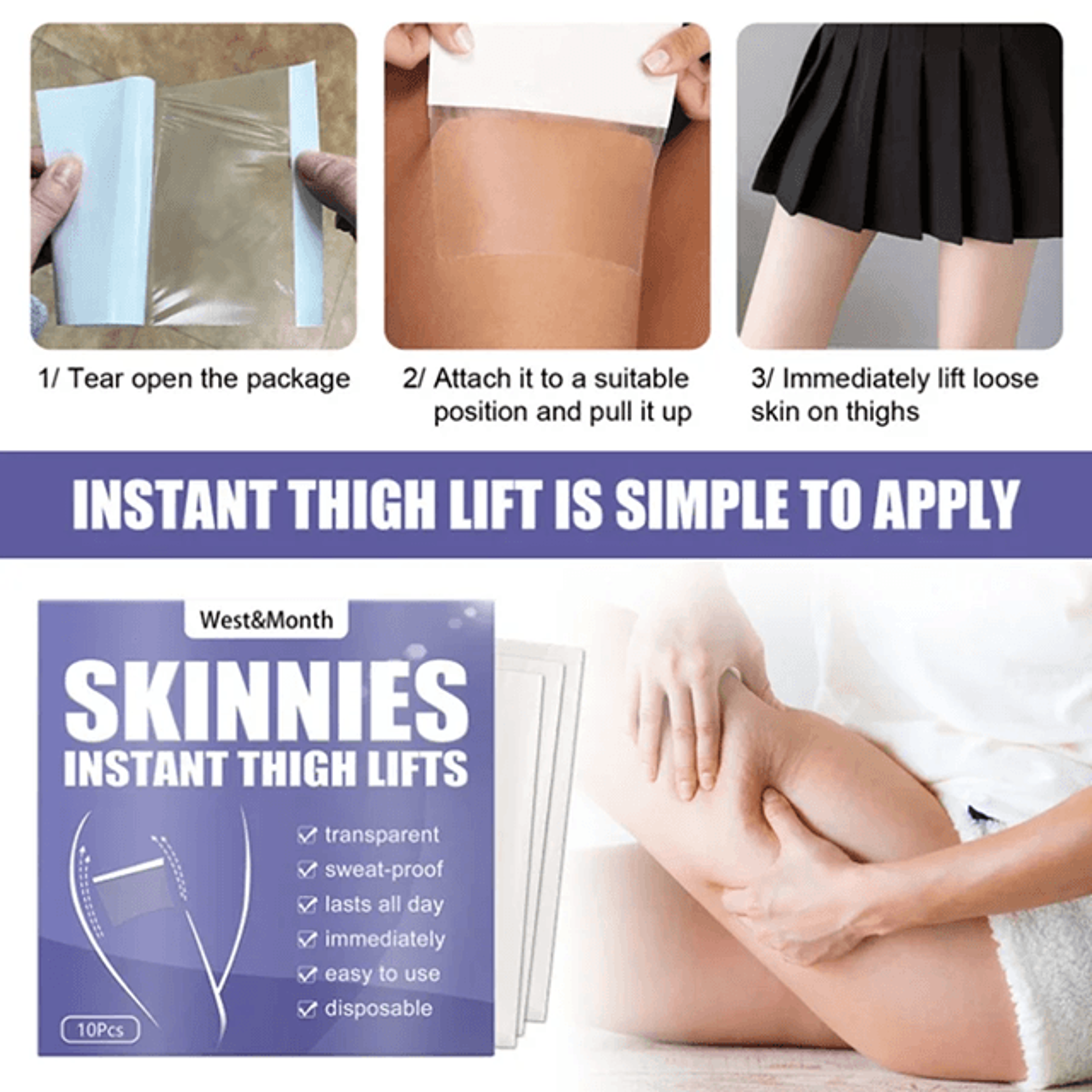 LegLift Pro Invisible Thigh Lift Tape 2