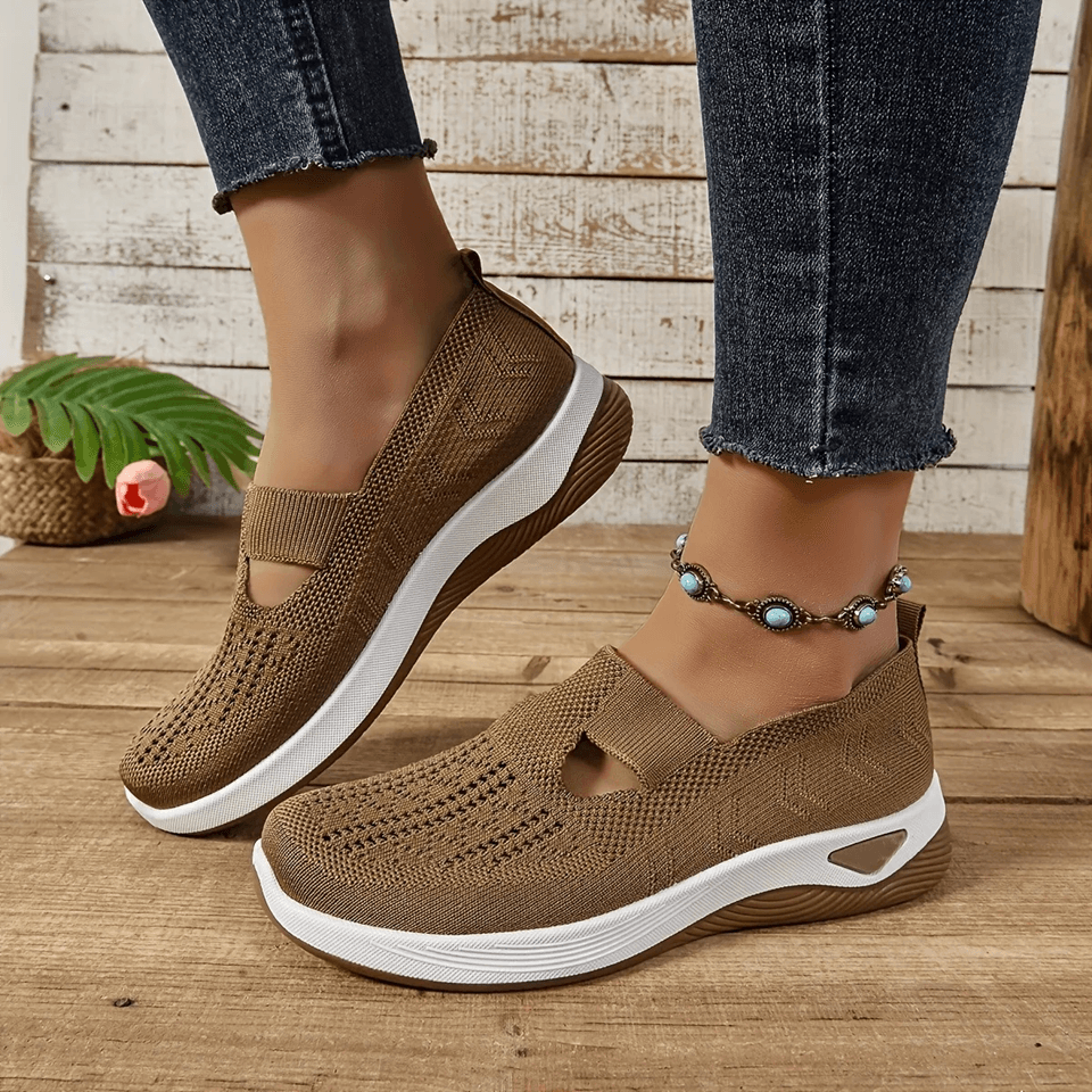 AirEase Women Breathable Mesh Walking Shoes 7