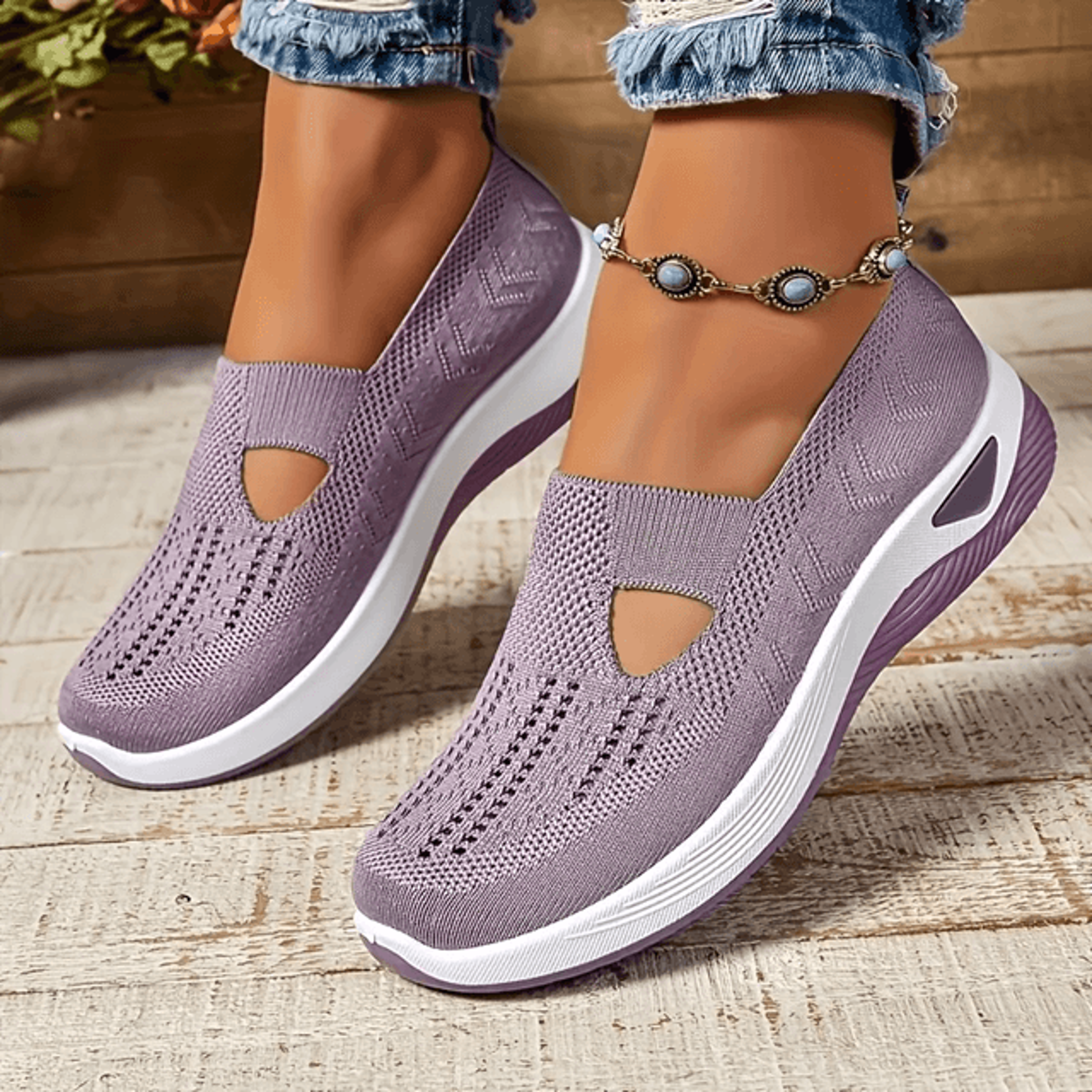 AirEase Women Breathable Mesh Walking Shoes 8
