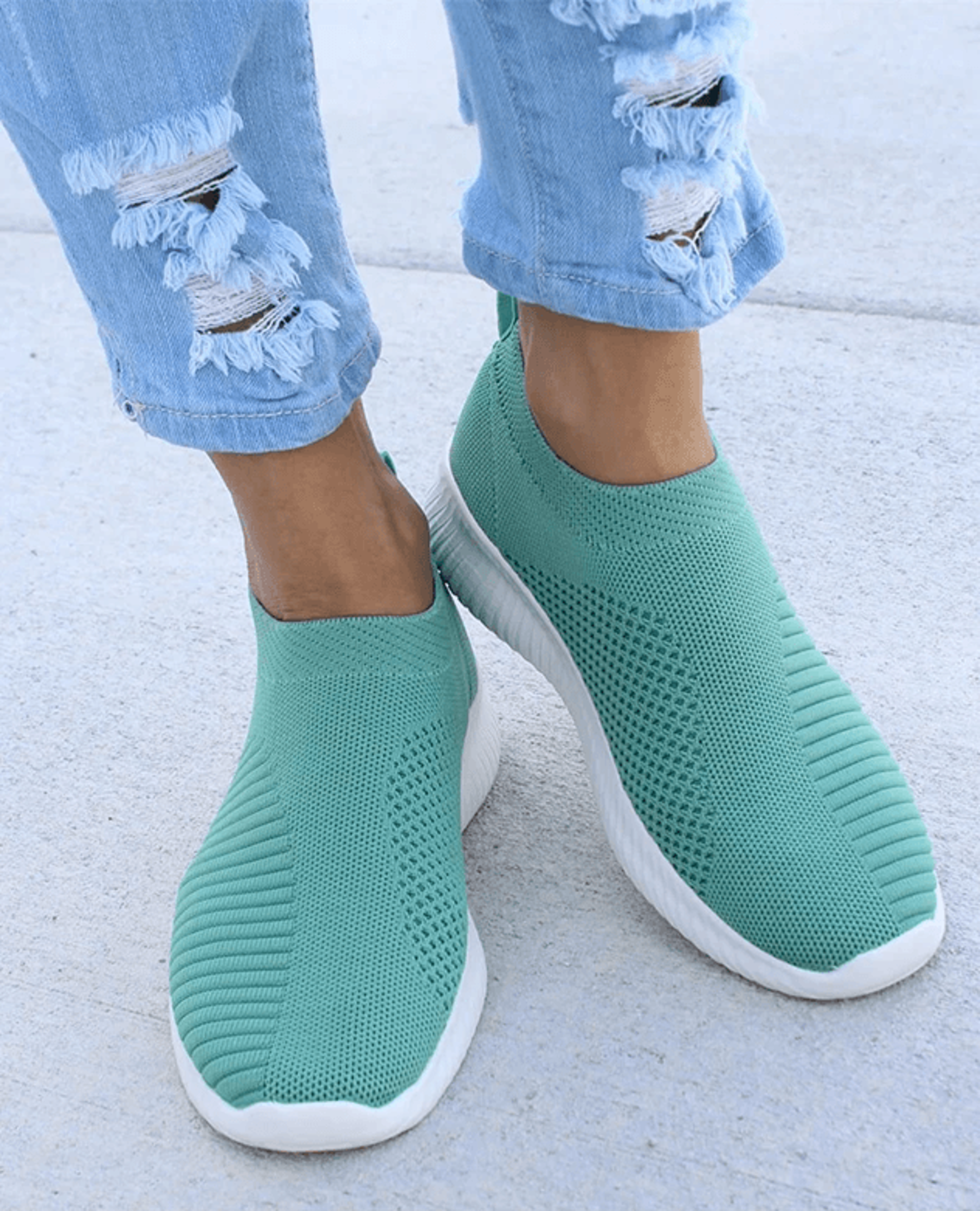 AirWeave Womens Breathable Mesh Sneakers Lightweight Sock Style Walking And Running Shoes 2