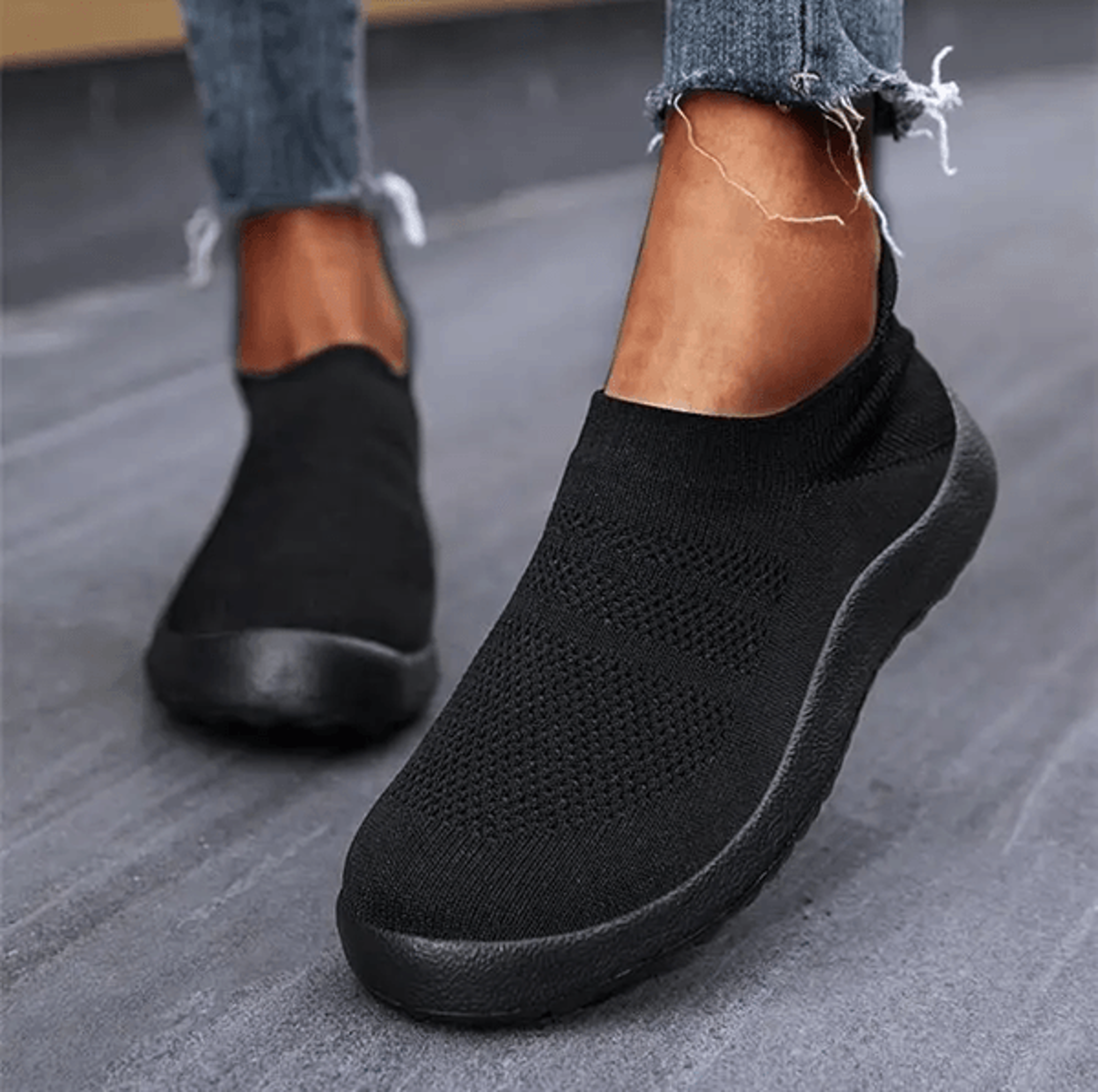 Women Slip On Sock Sneakers Breathable Lightweight Running Shoe 2