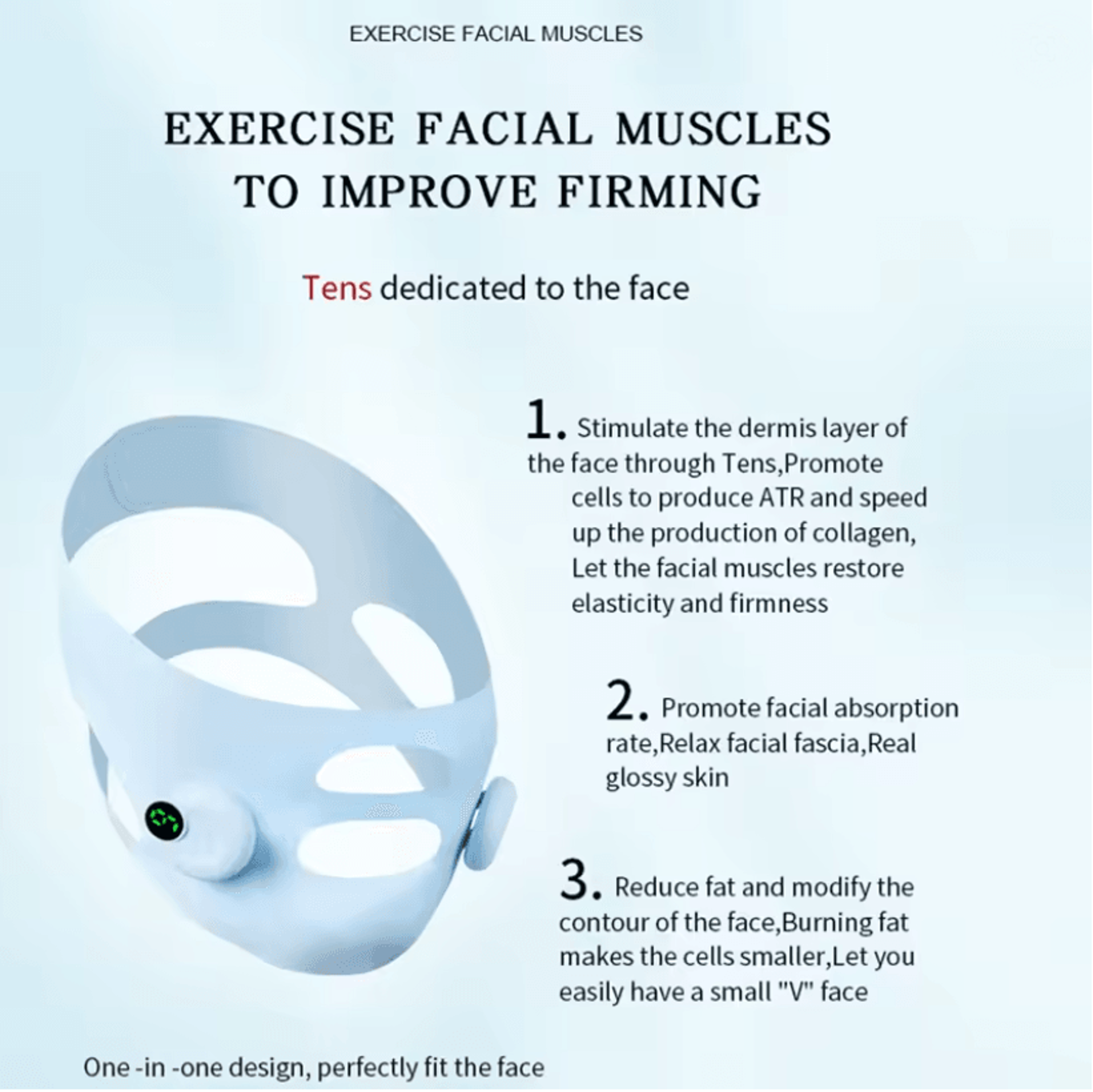 V Shape Face Sculpting EMS Microcurrent Beauty Device 1