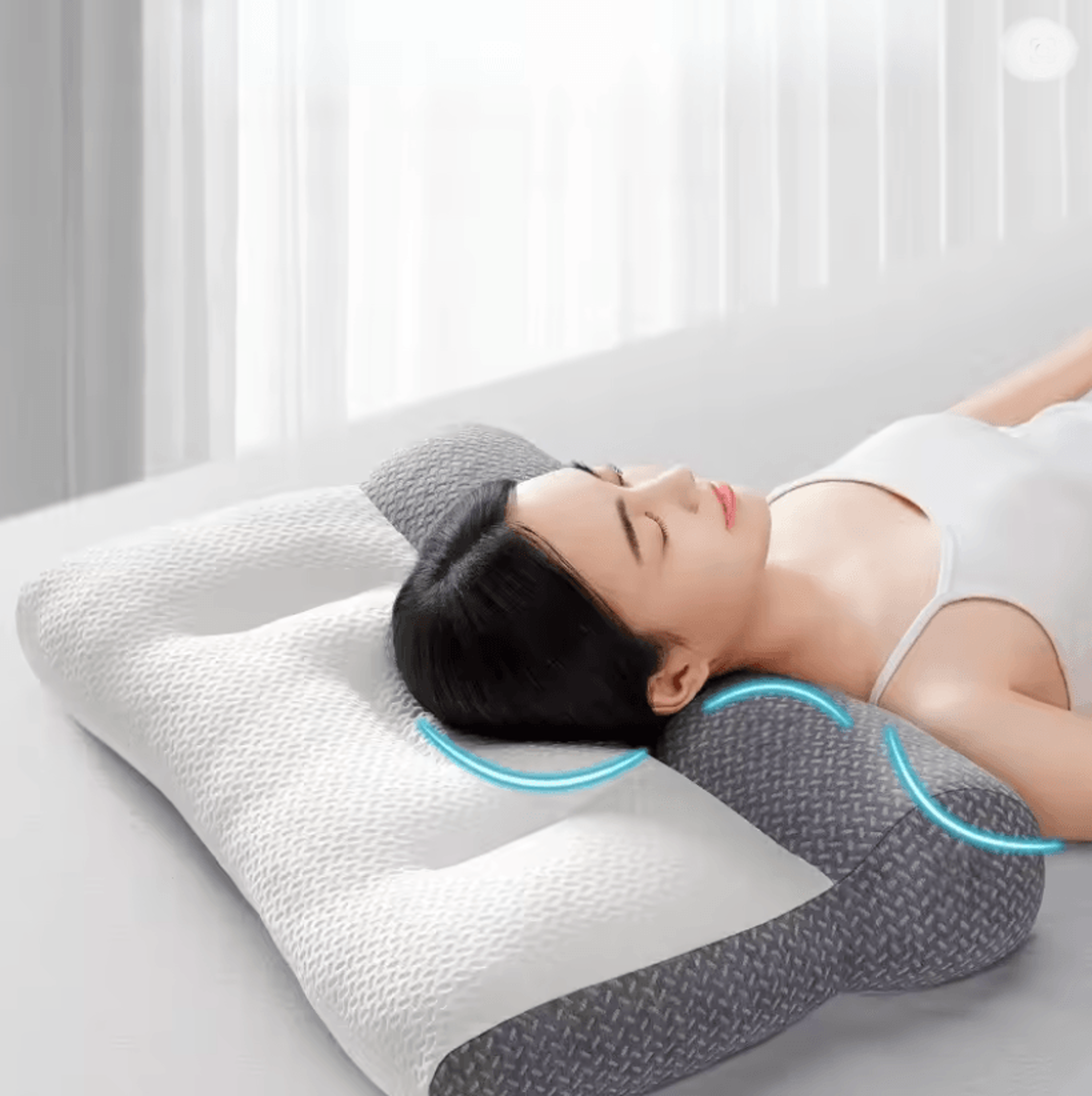 NeuroAlign Reverse Traction Soy Fiber Cervical Support Pillow 0