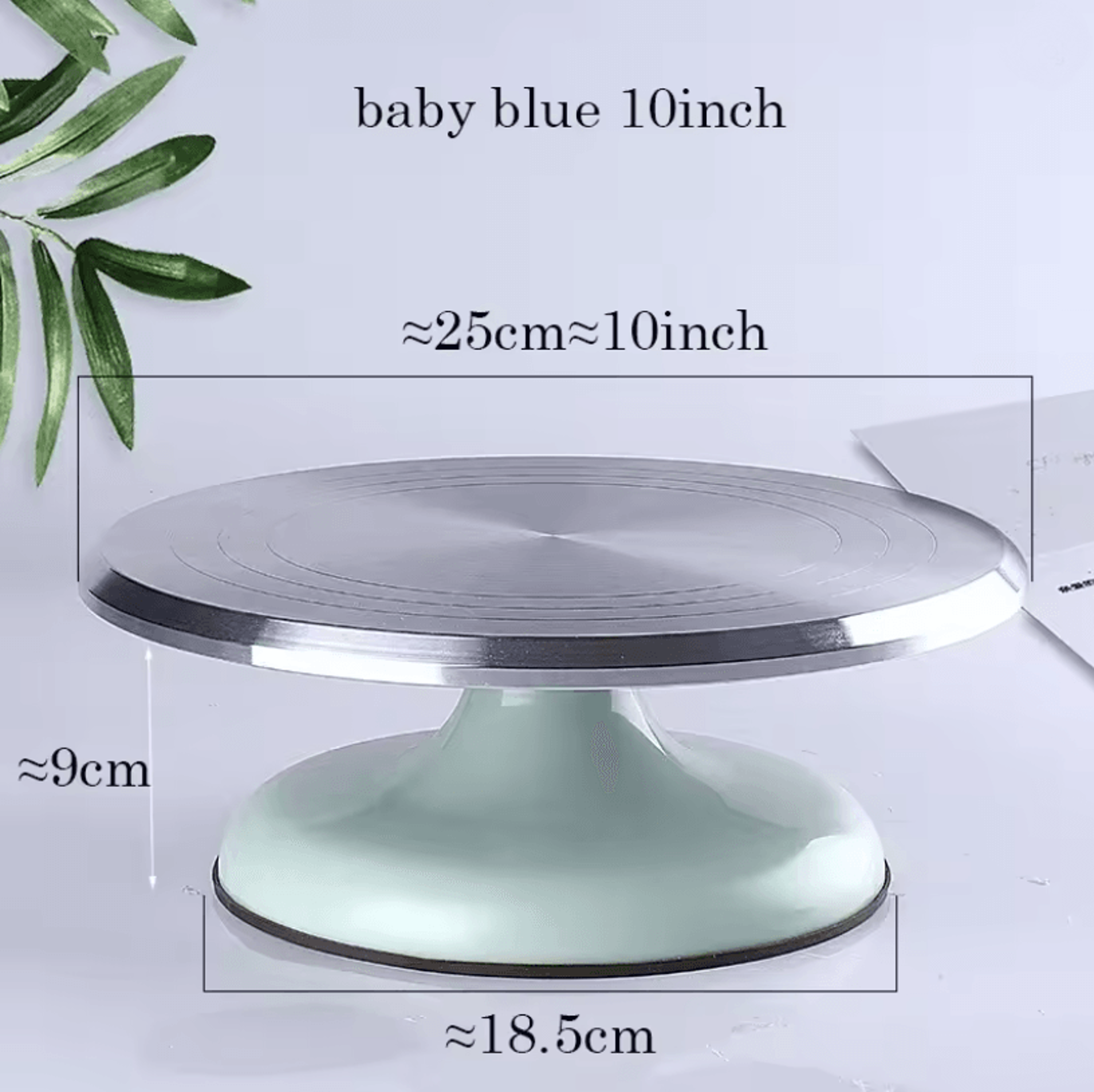 Aluminum 10 Inch Rotating Cake Turntable 2