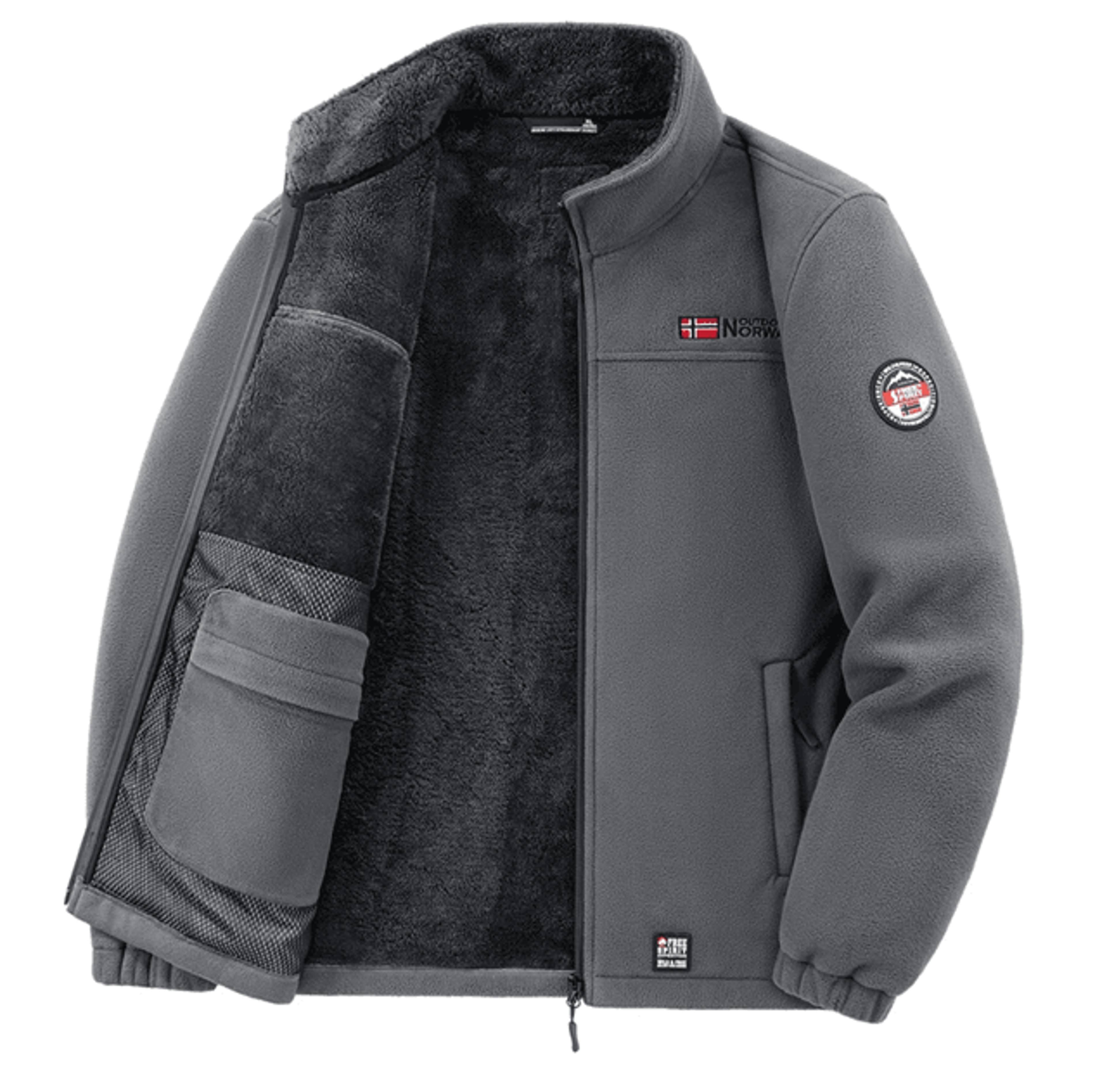 everyday polar fleece hiking jacket for men