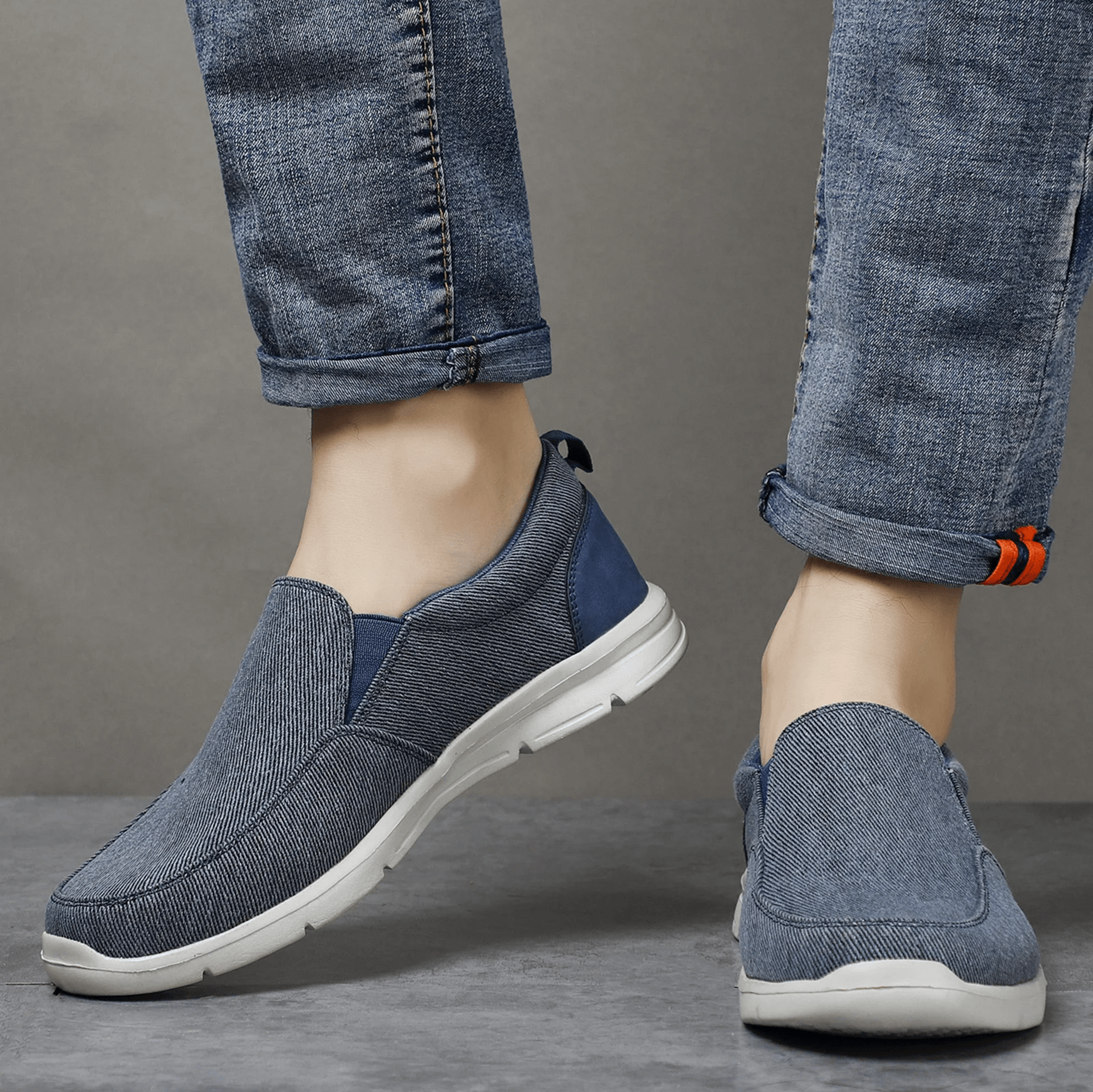 AirStride Summer Canvas Slip On Sneakers For Men 4