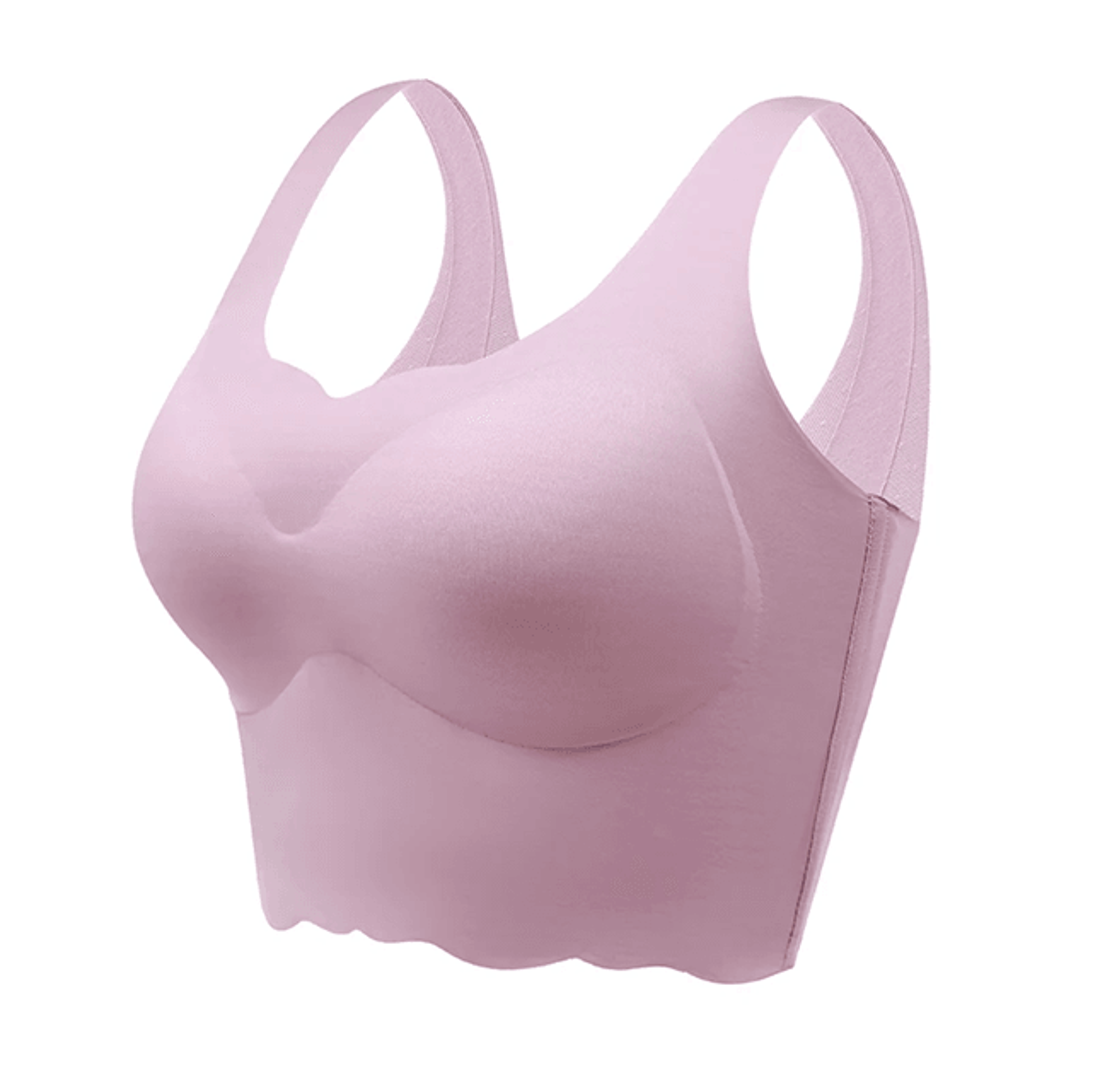 Ice Silk Seamless Bra Ultra Thin Wireless Plus Size Lingerie 5