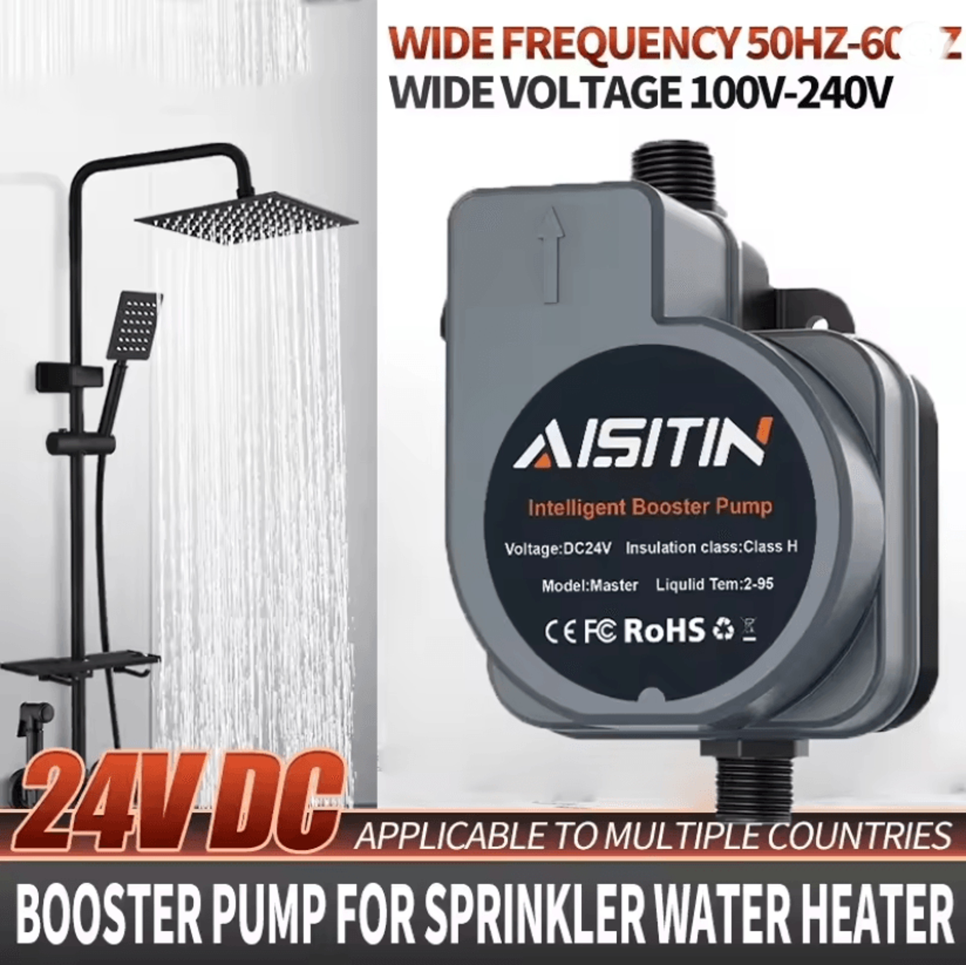 Automatic Water Booster Pump 180W Brushless Silent Pressure Pump For Home 0