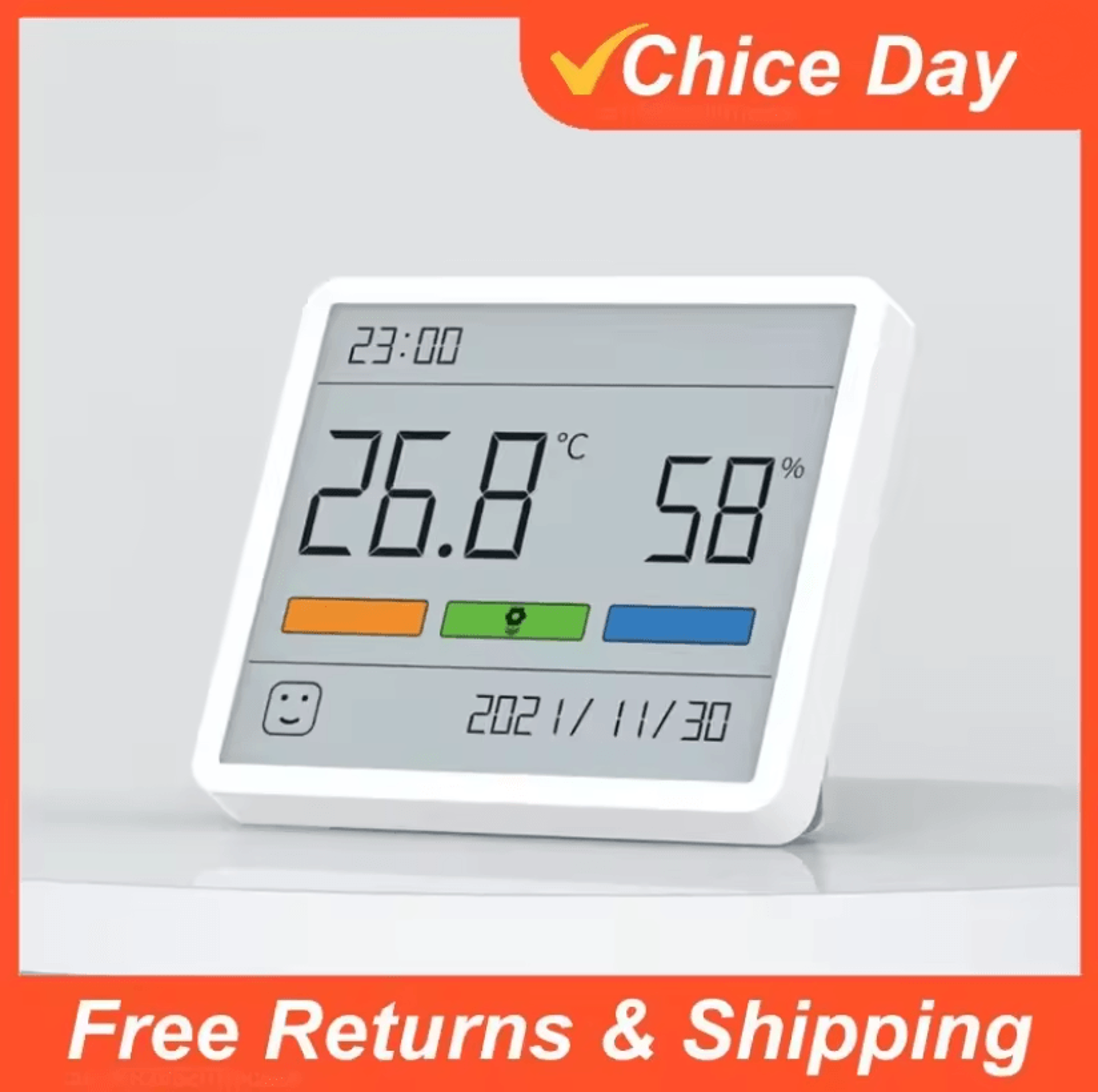 xiaomi digital thermometer hygrometer lcd indoor temperature and humidity monitor
