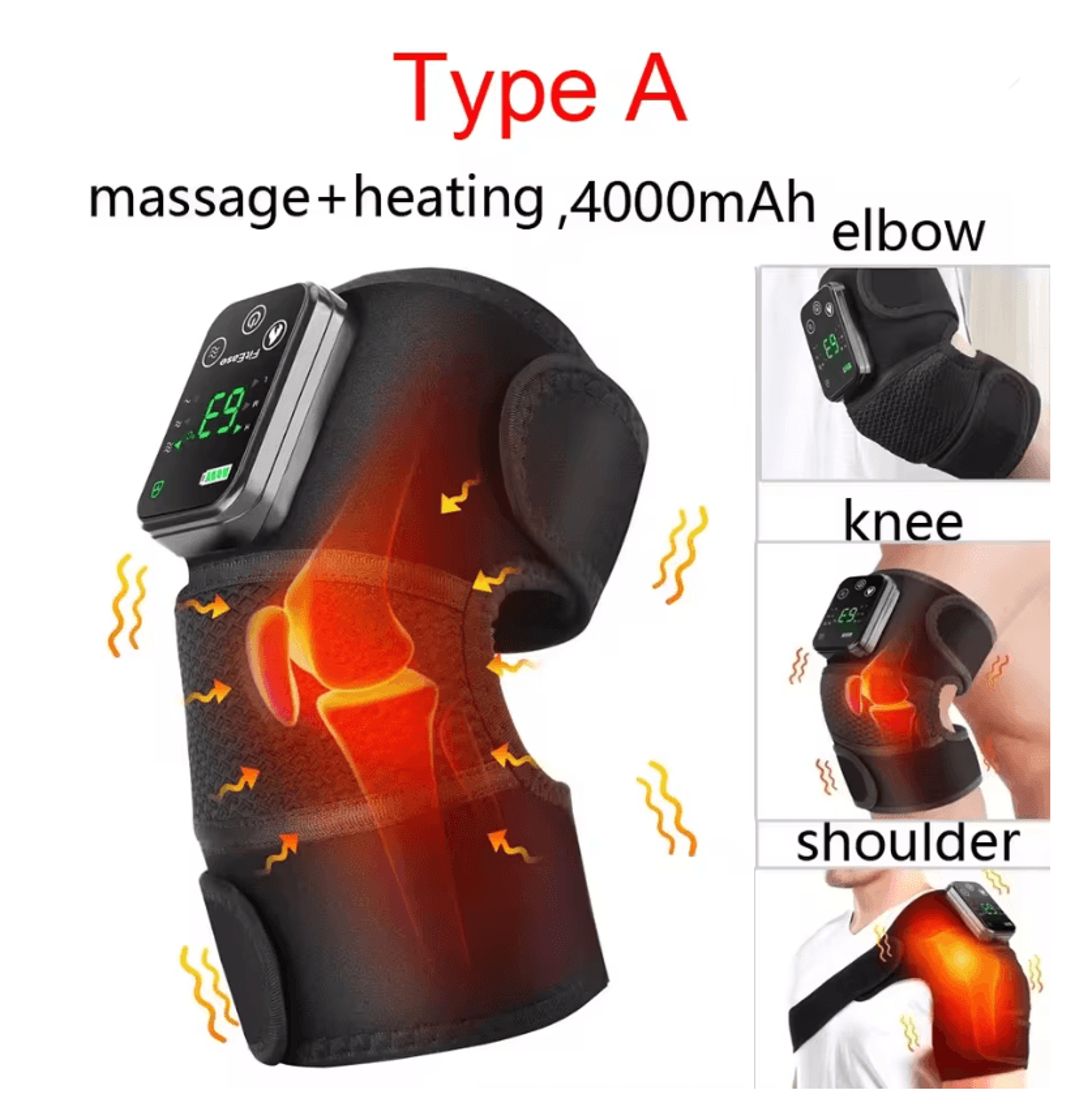 Electric Heated Knee Massager With Vibration And Hot Compress For Pain Relief 5
