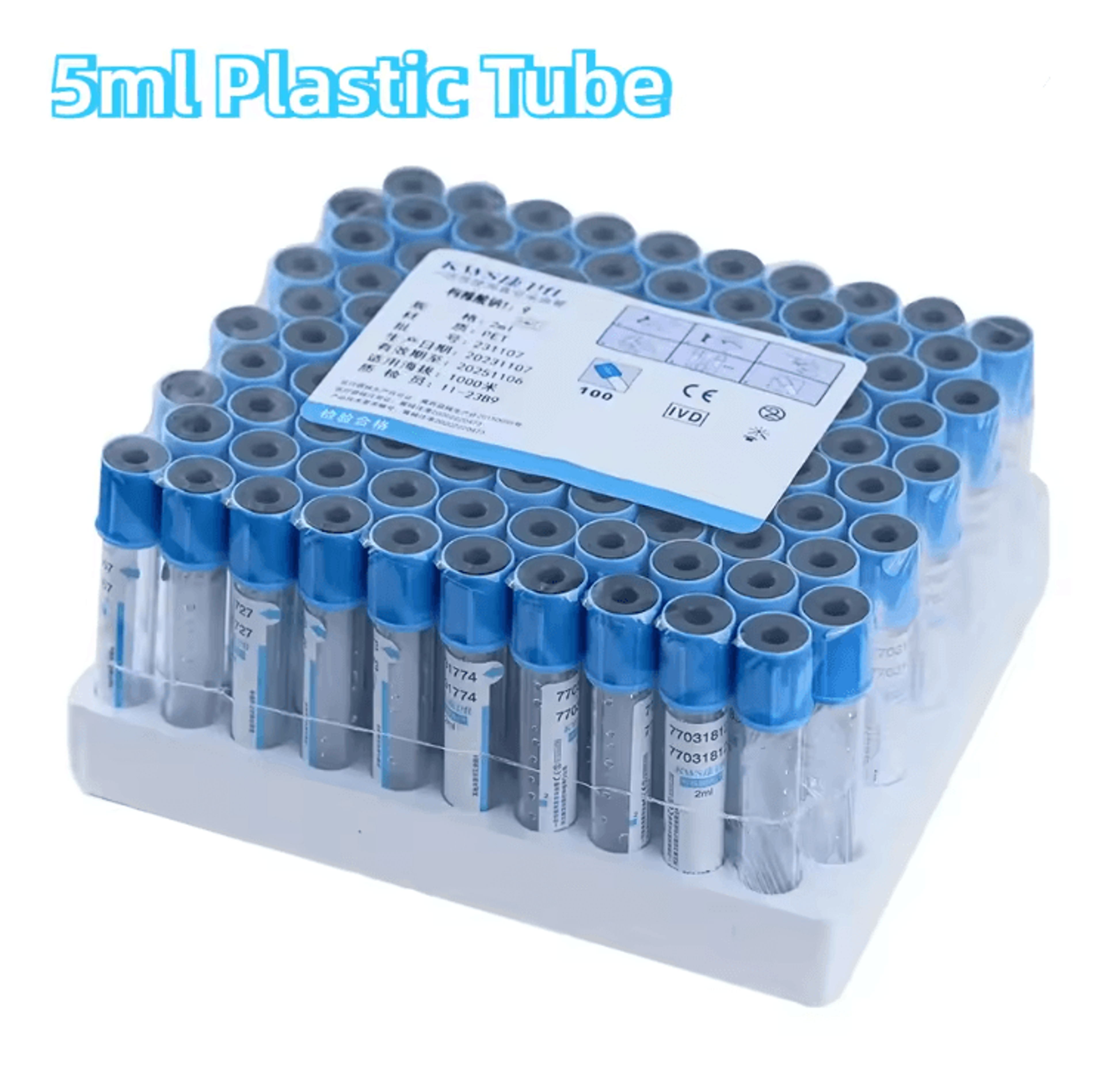 Sterile Sodium Citrate Blood Collection Tubes For Coagulation Testing 100pcs 3