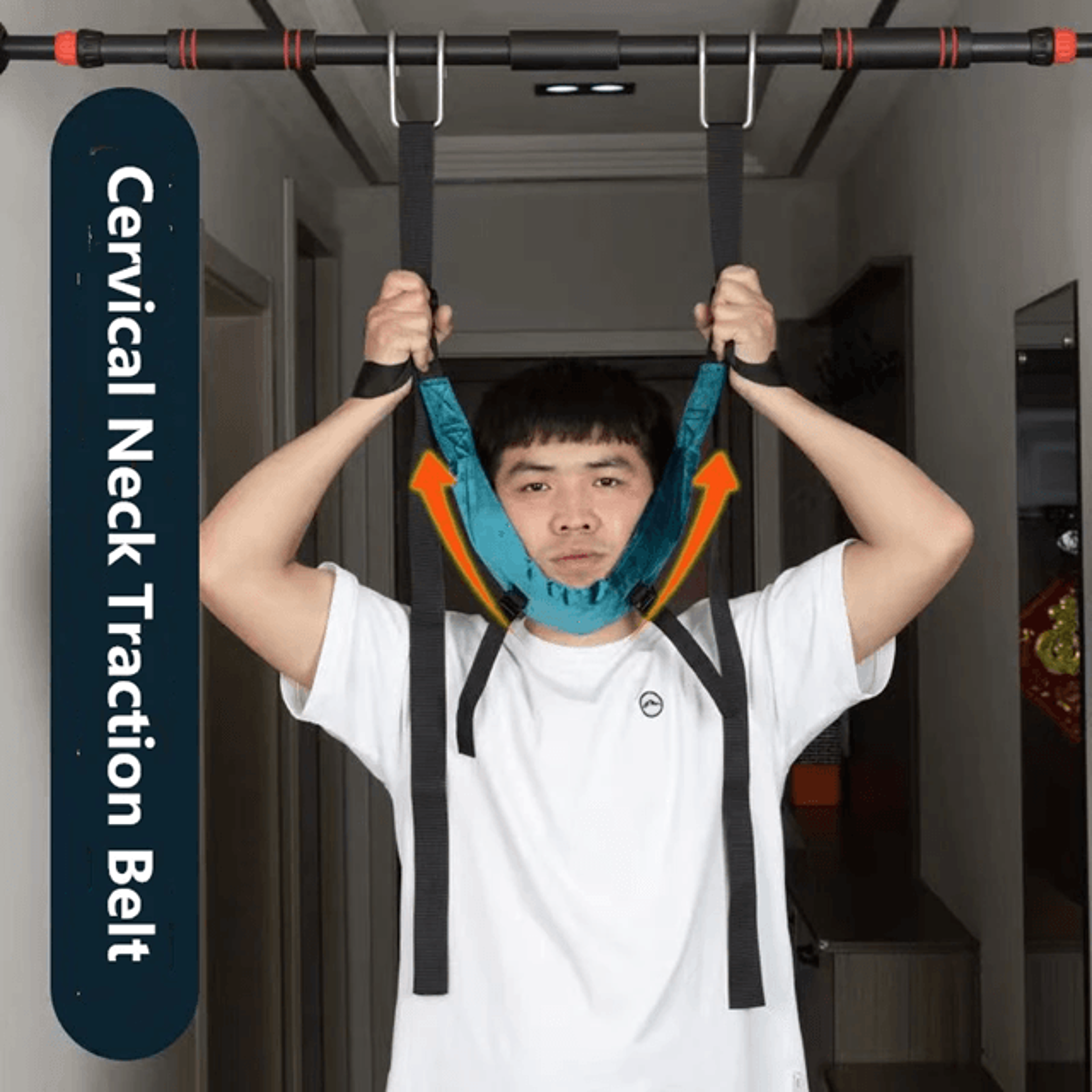 cervical neck traction device for spine support and pain relief