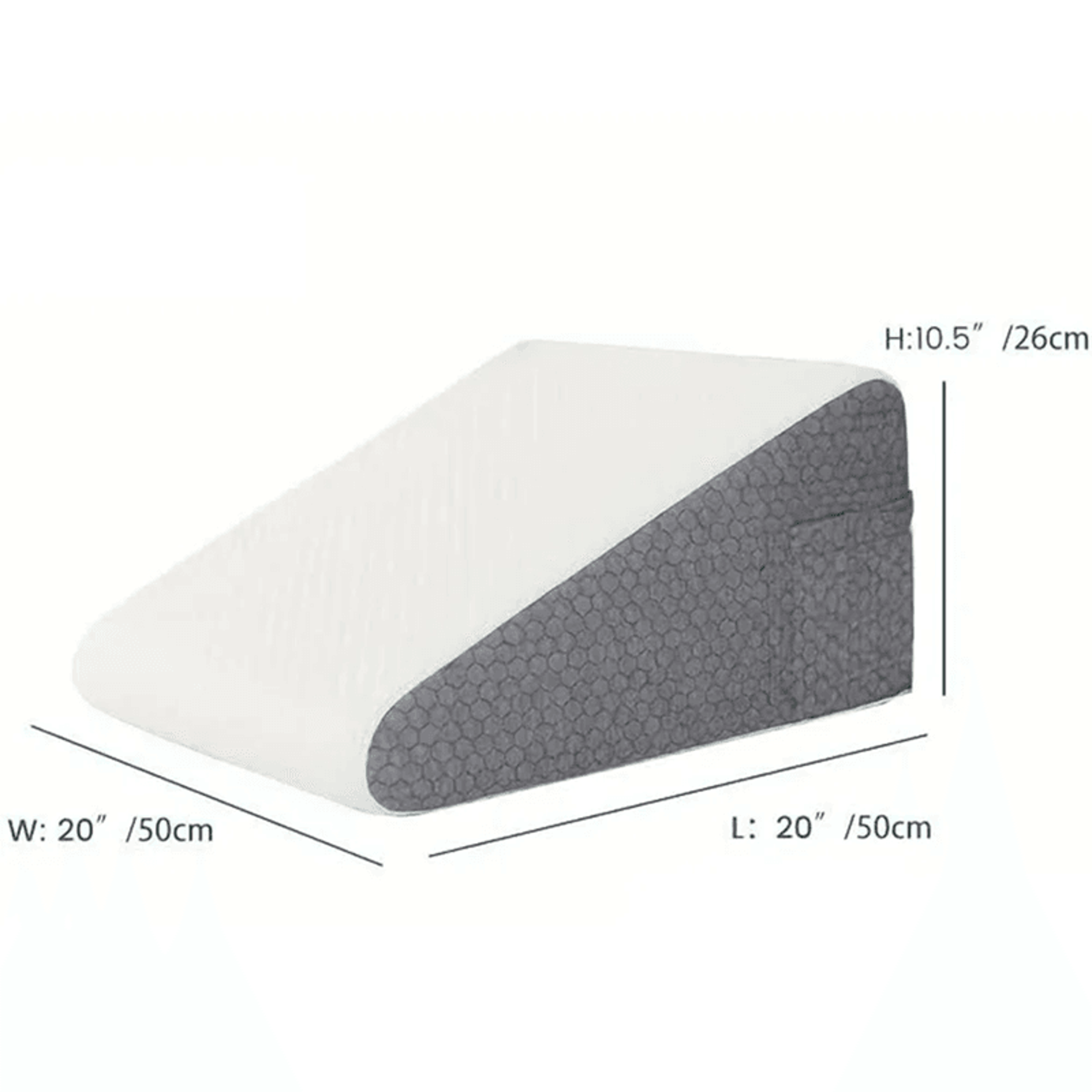Memory Foam Bed Wedge Pillow For Sleeping Leg Elevation And Snoring Relief 3
