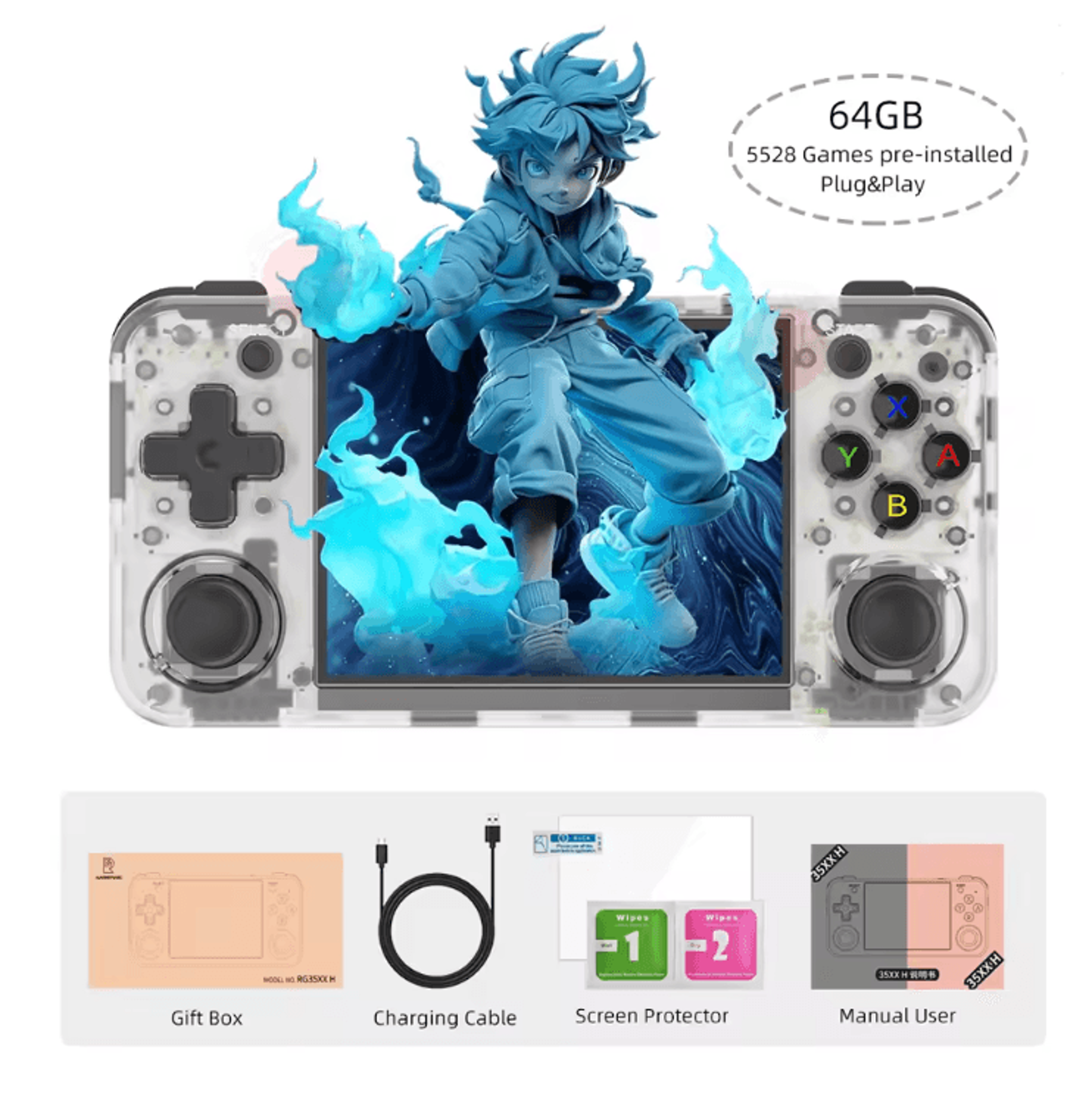 ANBERNIC RG35XX H Retro Handheld Game Console With IPS Screen And 5000 Games 4