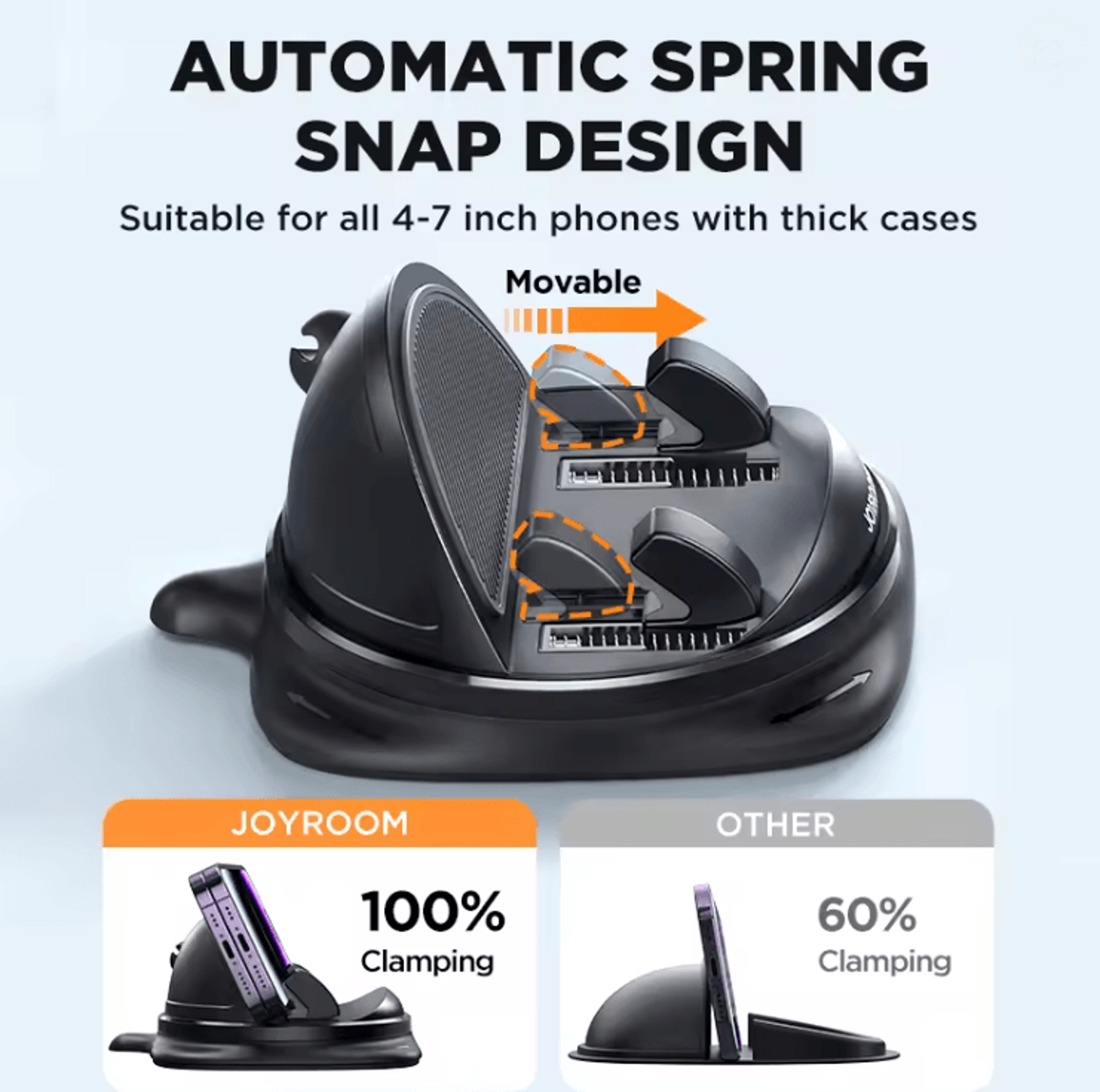 Joyroom Universal Dashboard Car Phone Holder With Anti Slip Silicone Pad 2