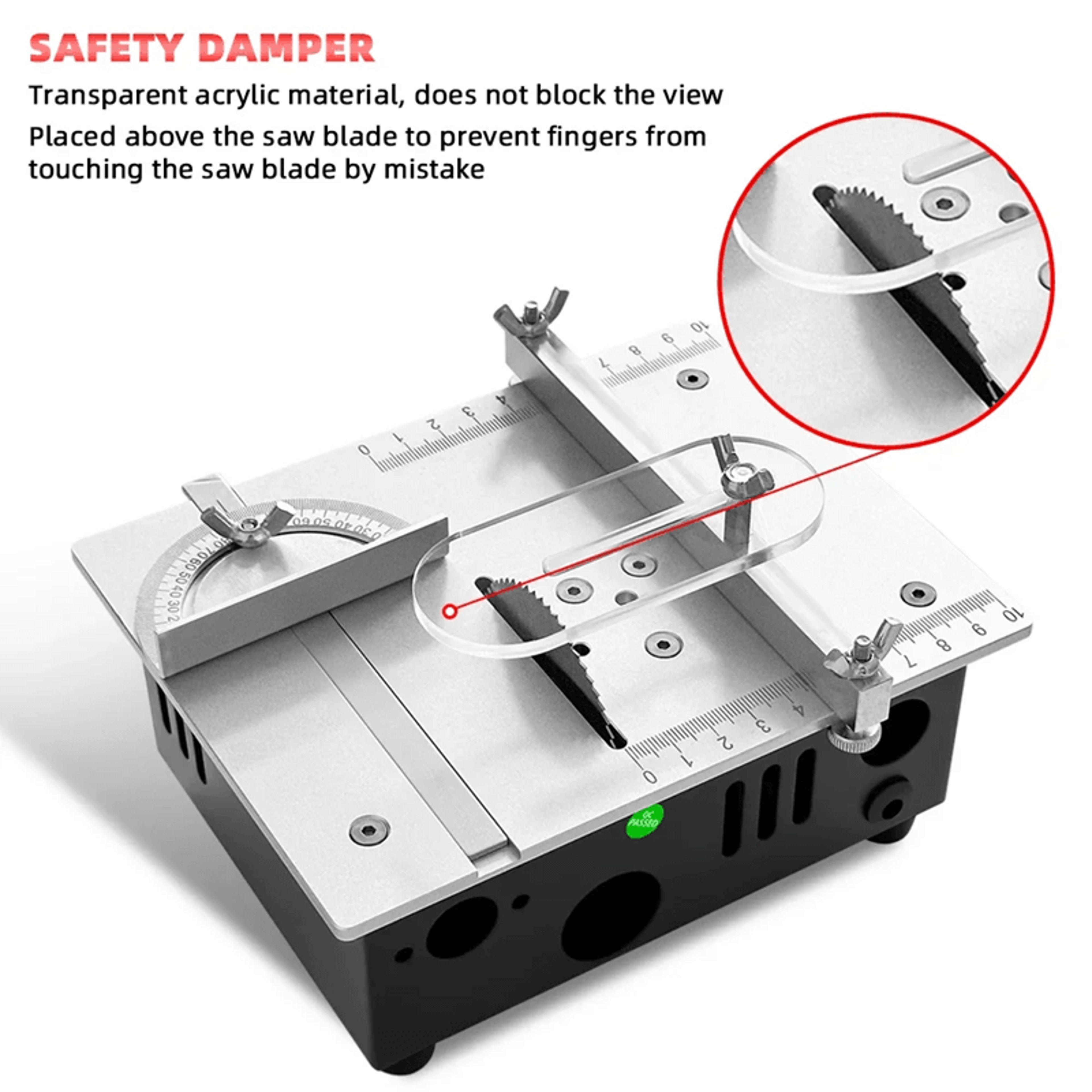 Mini Bench Saw Adjustable Table Saw For DIY Woodworking And Cutting Projects 3