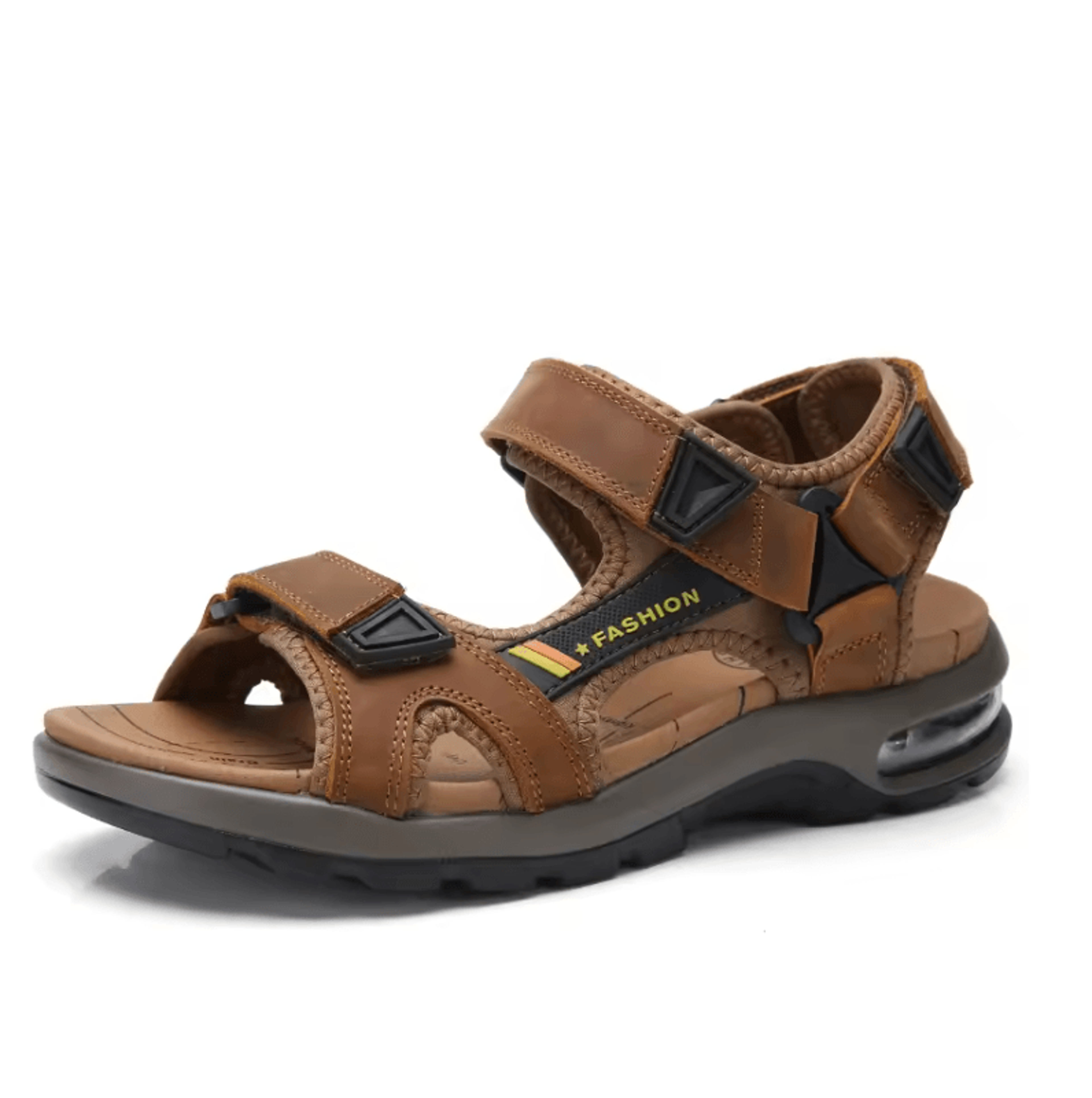 Mens Genuine Leather Sandals Comfortable Summer Outdoor Beach Shoes 3